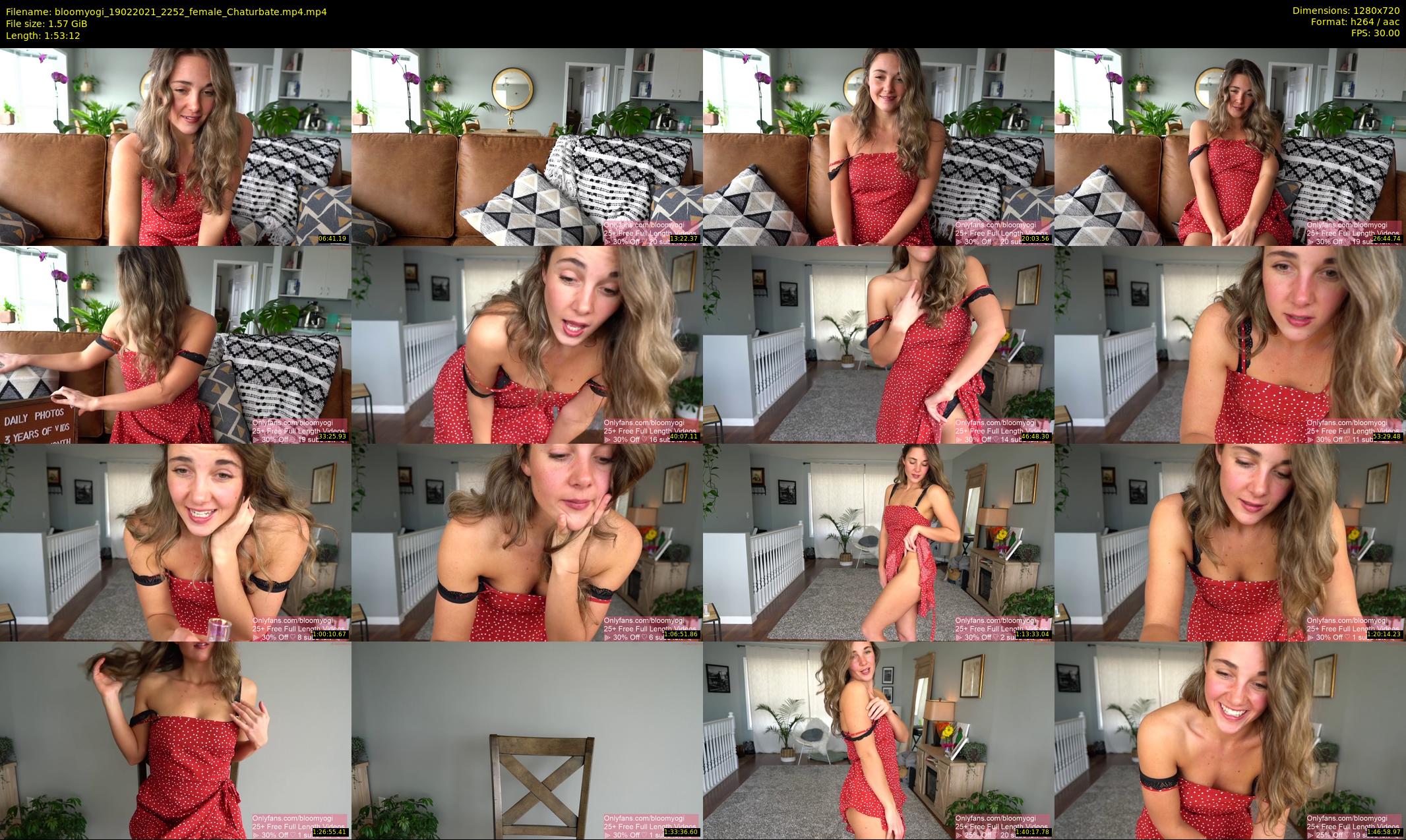 bloomyogi — 114 minute Chaturbate female cam show recording, 720p, Feb 19, 2021