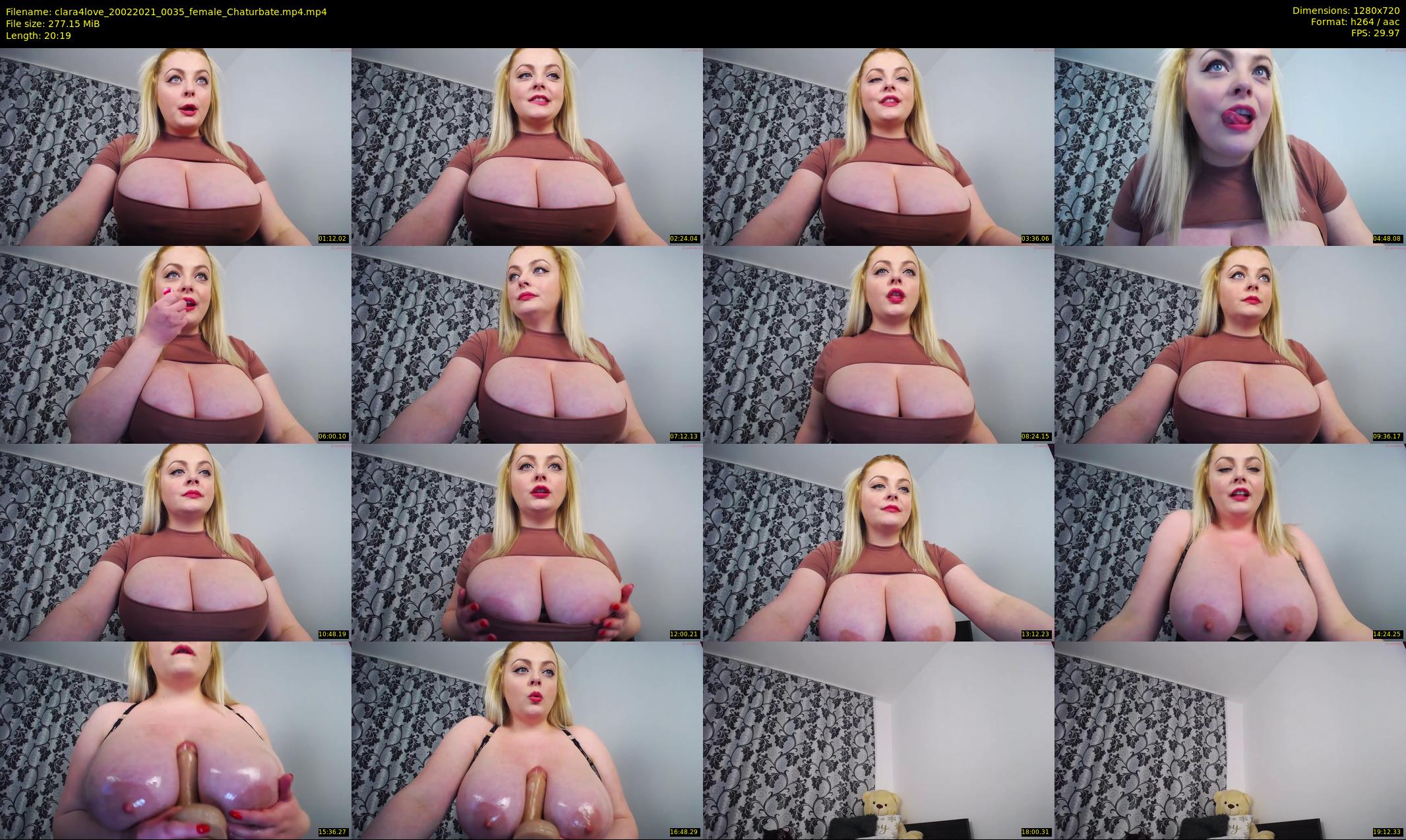 clara4love — 21 minute Chaturbate female cam show recording, 720p, Feb 20, 2021