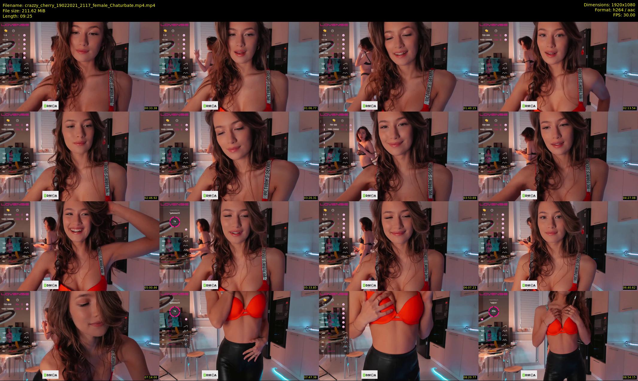 crazzy_cherry — 10 minute Chaturbate female cam show recording, 1080p, Feb 19, 2021