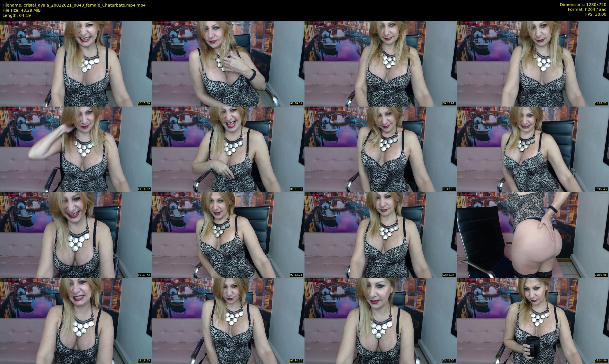 cristal_ayala — 5 minute Chaturbate female cam show recording, 720p, Feb 20, 2021