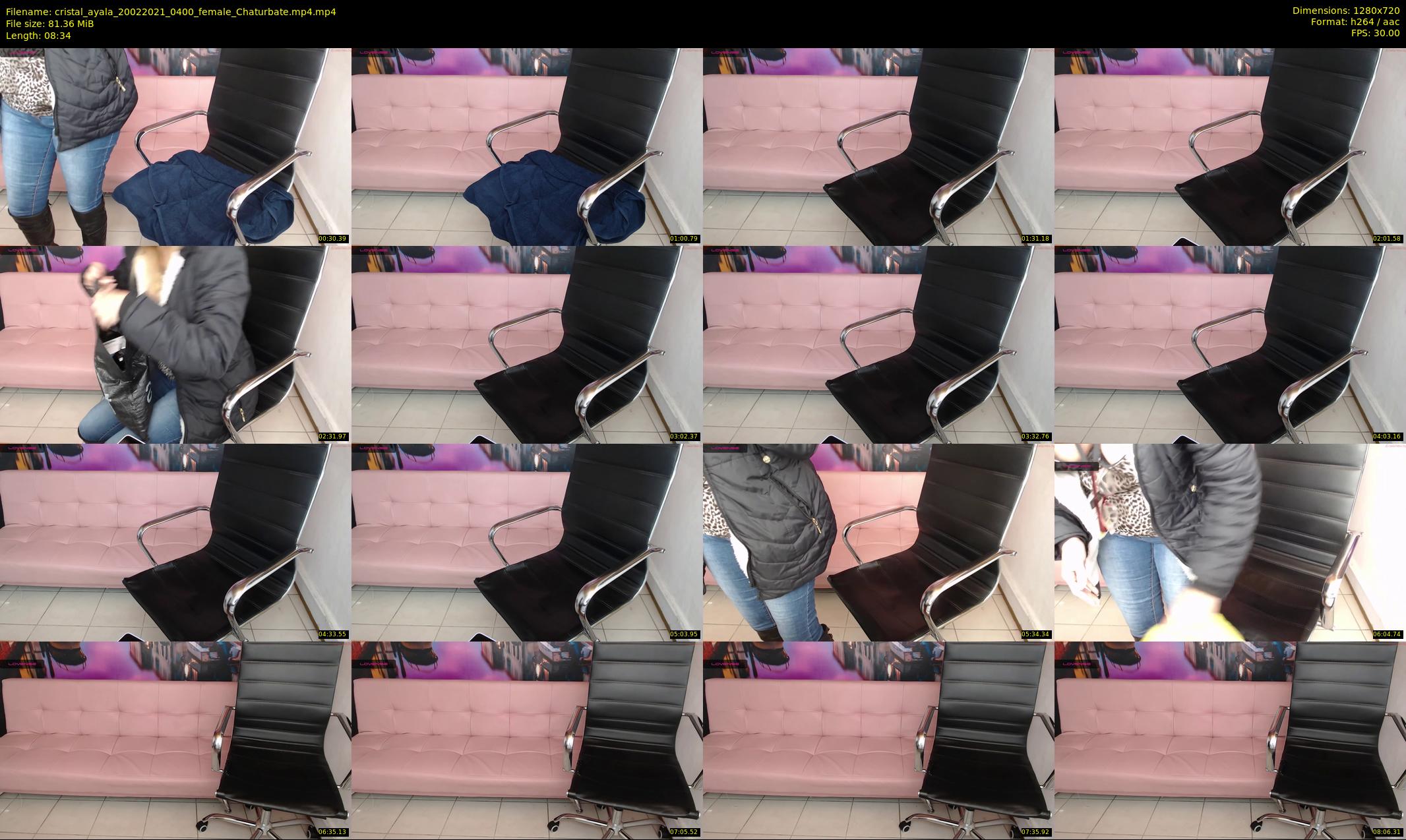 cristal_ayala — 9 minute Chaturbate female cam show recording, 720p, Feb 20, 2021