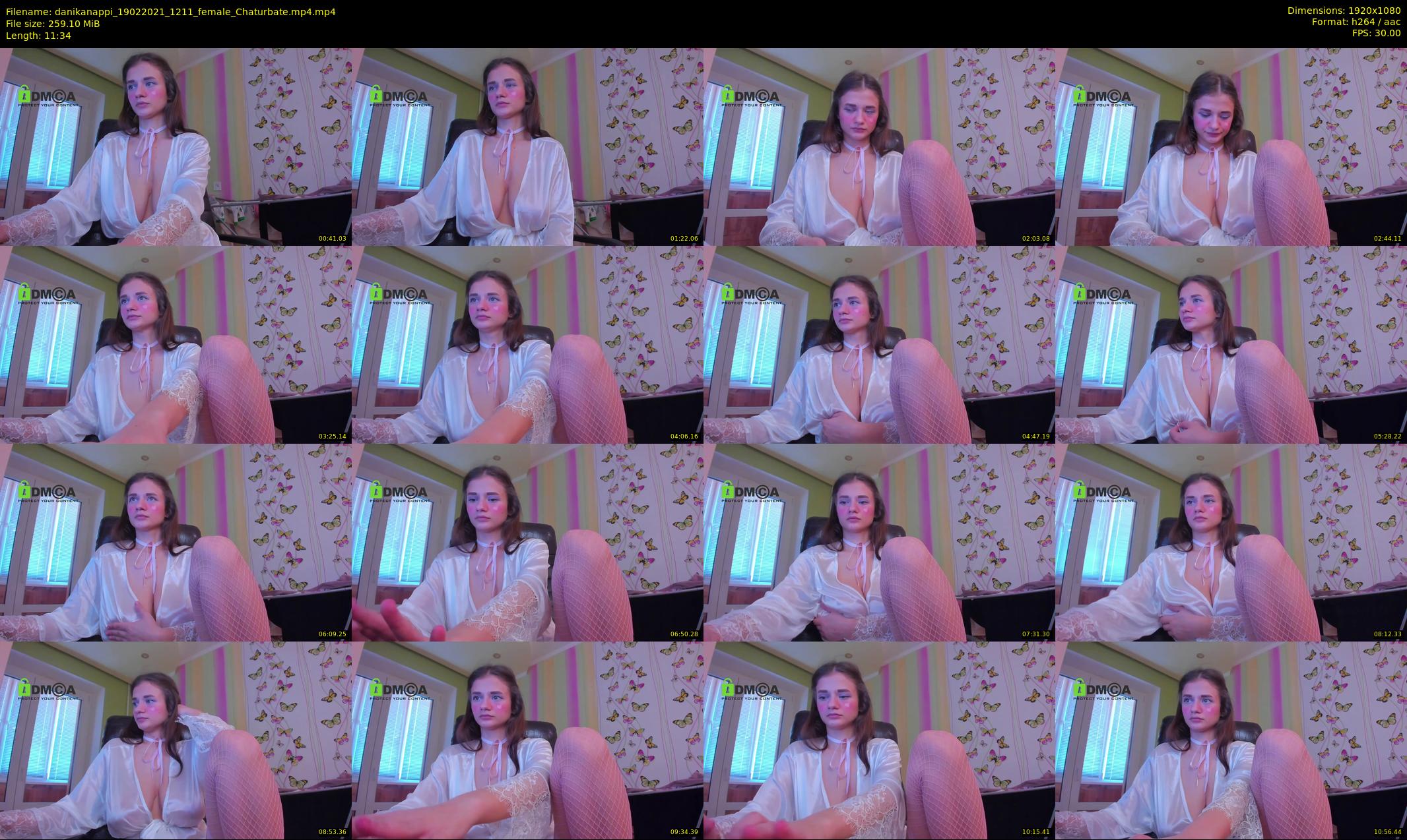 danikanappi — 12 minute Chaturbate female cam show recording, 1080p, Feb 19, 2021