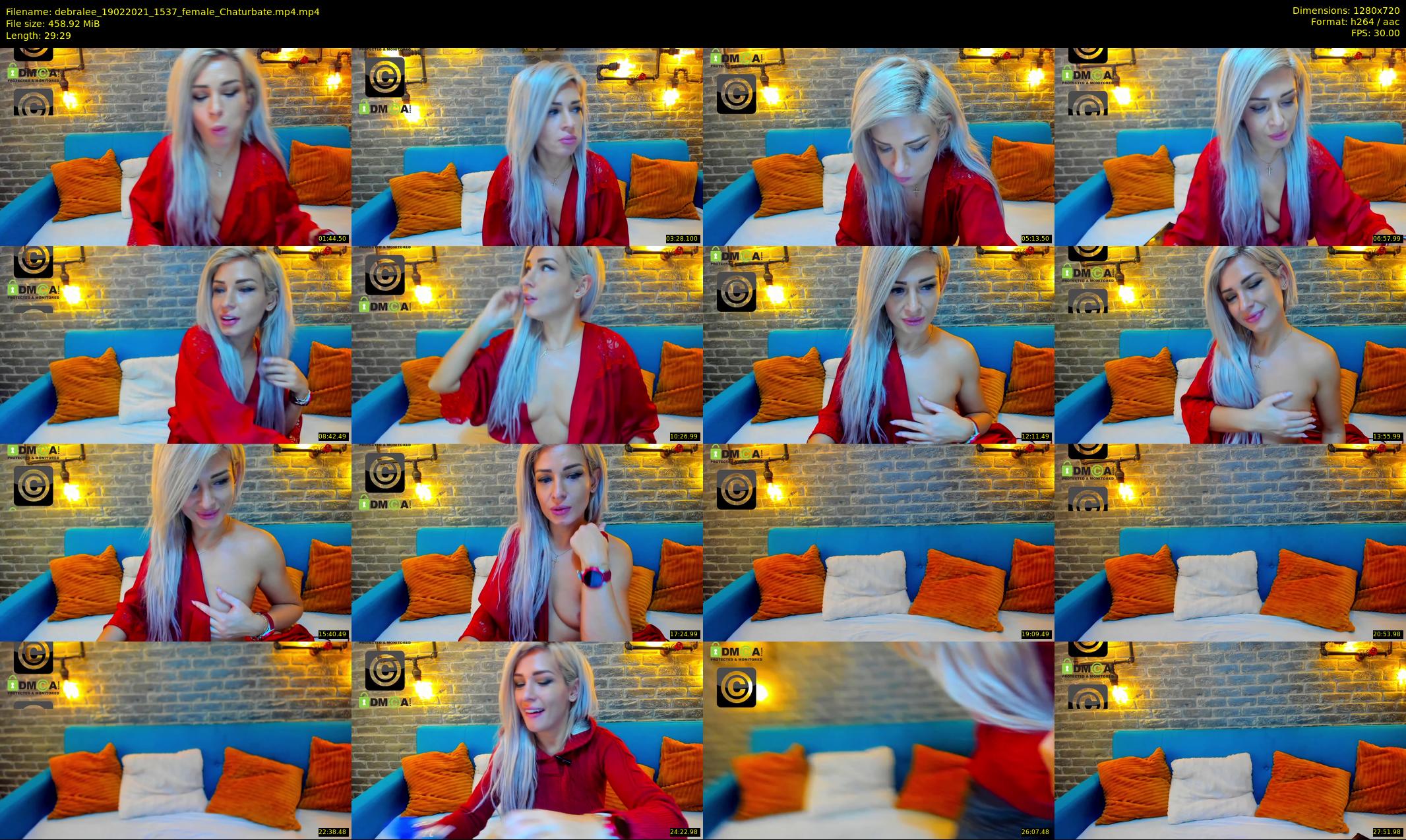 debralee — 30 minute Chaturbate female cam show recording, 720p, Feb 19, 2021