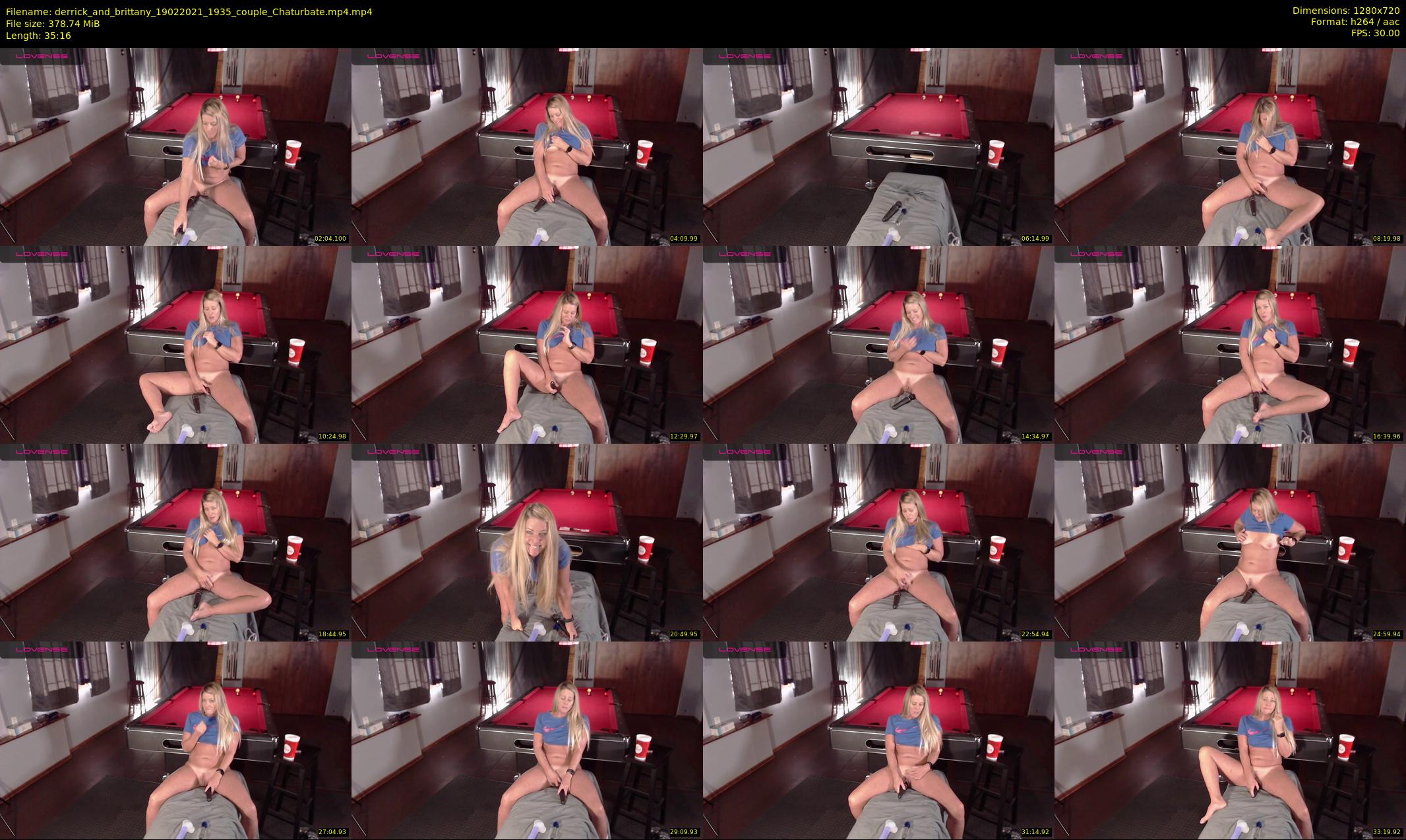 derrick_and_brittany — 36 minute Chaturbate couple cam show recording, 720p, Feb 19, 2021