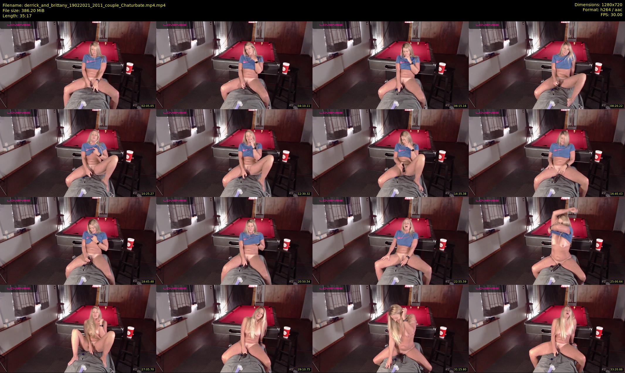derrick_and_brittany — 36 minute Chaturbate couple cam show recording, 720p, Feb 19, 2021