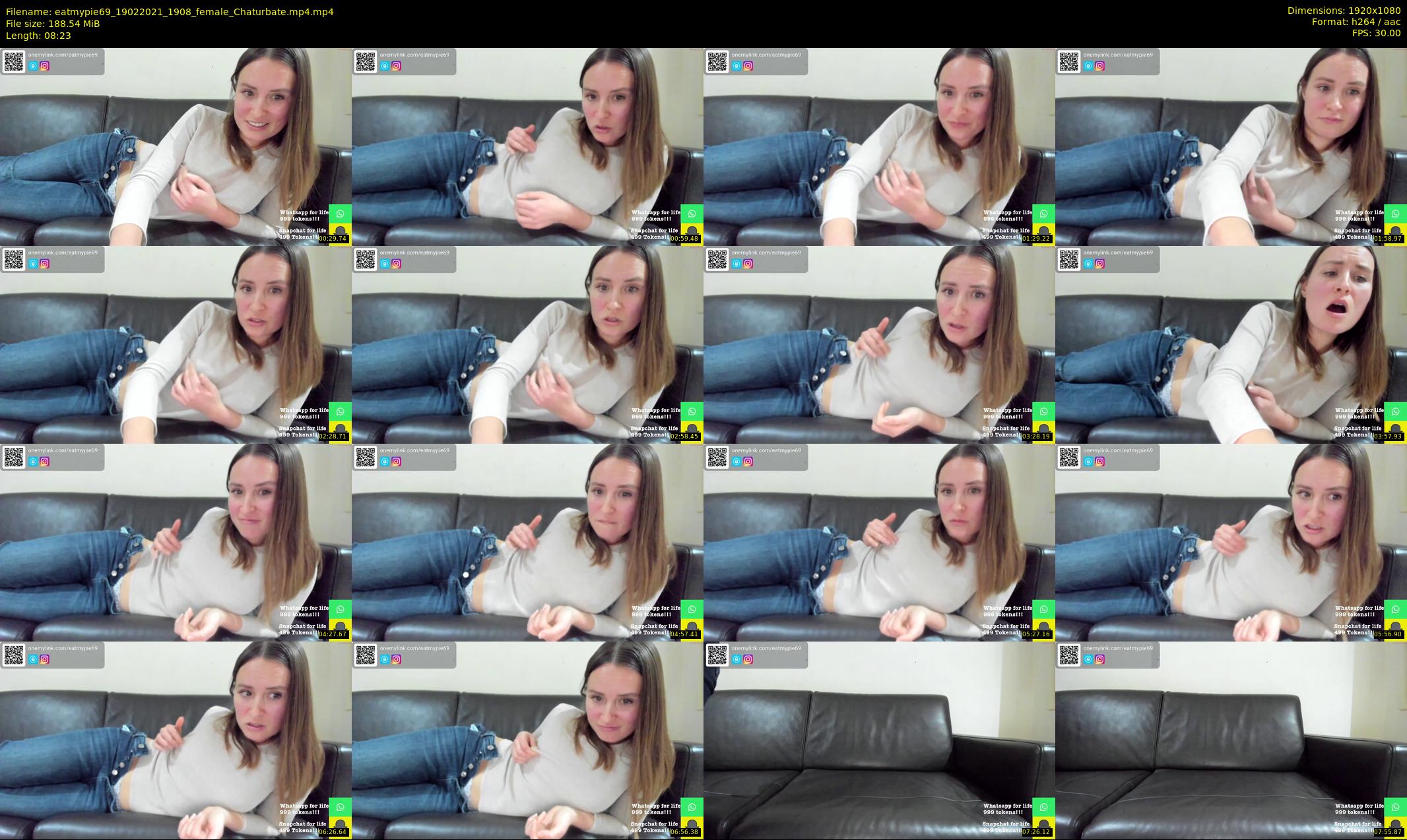 eatmypie69 — 9 minute Chaturbate female cam show recording, 1080p, Feb 19, 2021