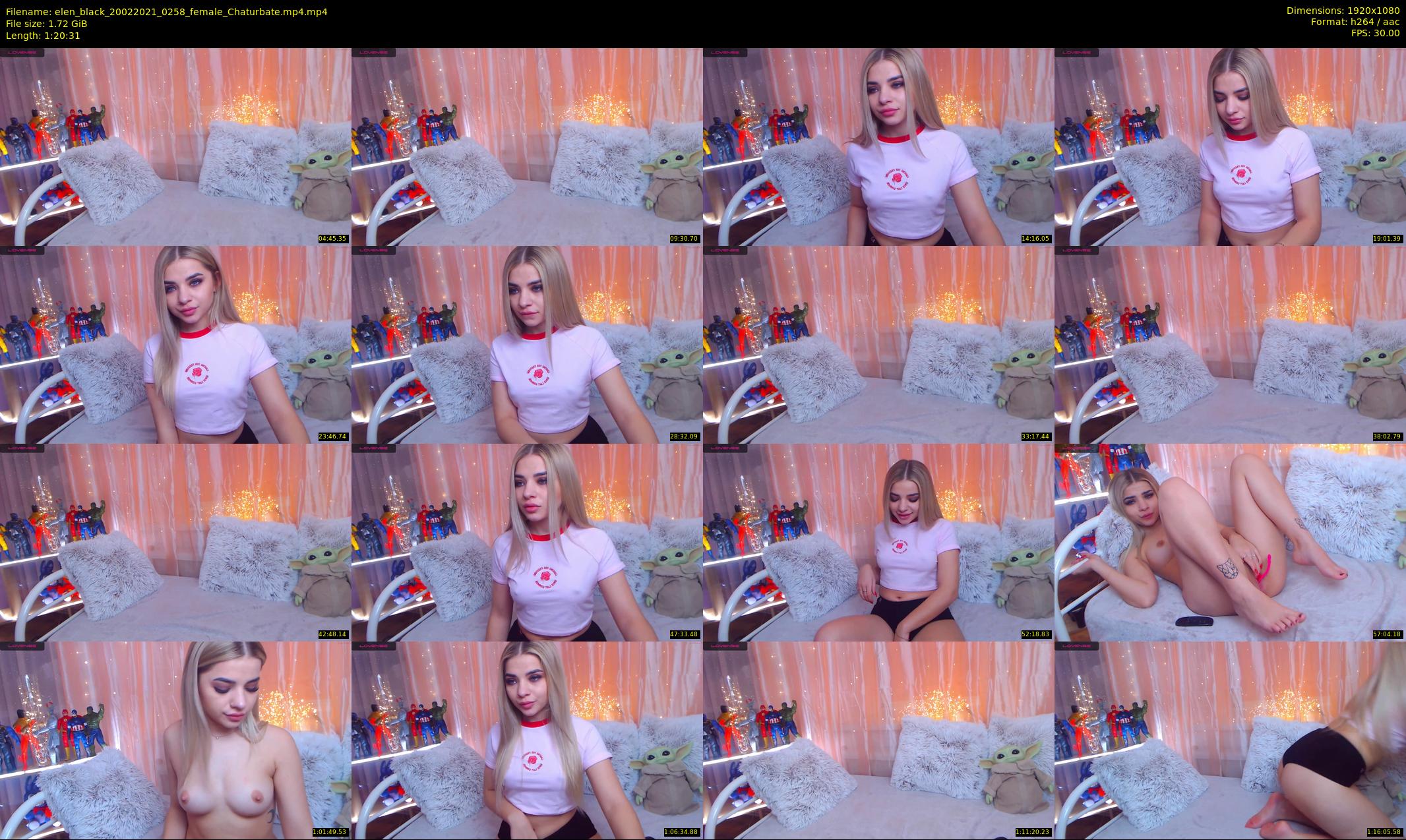 elen_black — 81 minute Chaturbate female cam show recording, 1080p, Feb 20, 2021