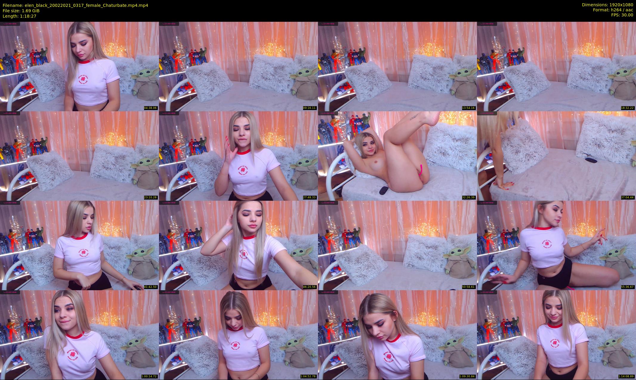 elen_black — 79 minute Chaturbate female cam show recording, 1080p, Feb 20, 2021