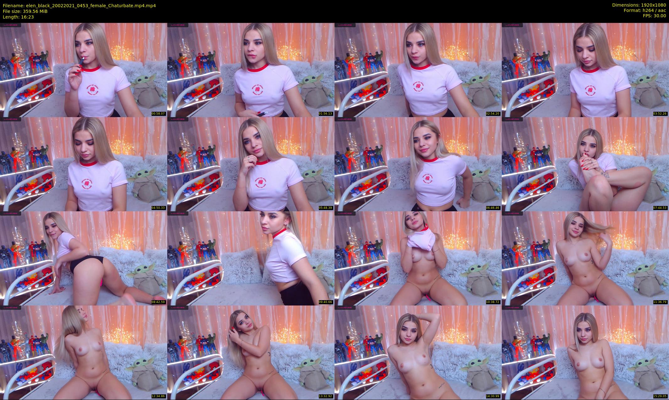 elen_black — 17 minute Chaturbate female cam show recording, 1080p, Feb 20, 2021