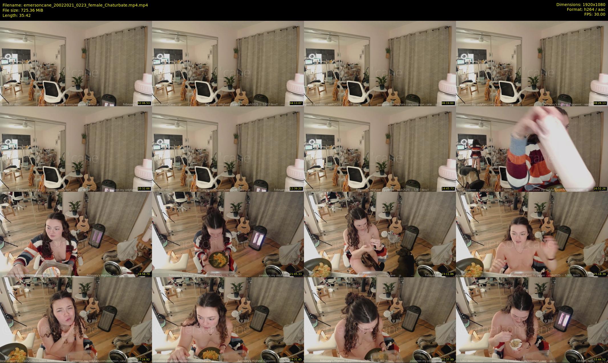 emersoncane — 36 minute Chaturbate female cam show recording, 1080p, Feb 20, 2021