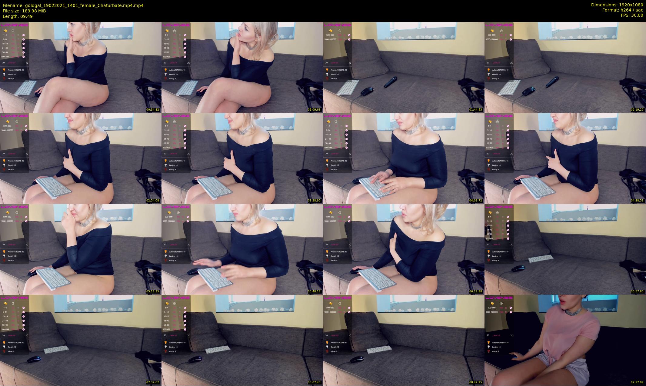 goldgal — 10 minute Chaturbate female cam show recording, 1080p, Feb 19, 2021