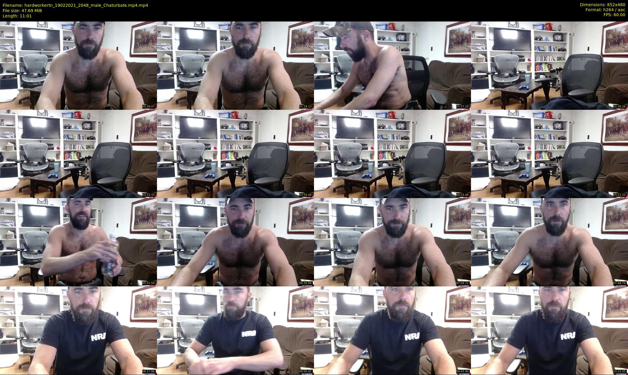 hardworkertn — 12 minute Chaturbate male cam show recording, 480p, Feb 19, 2021