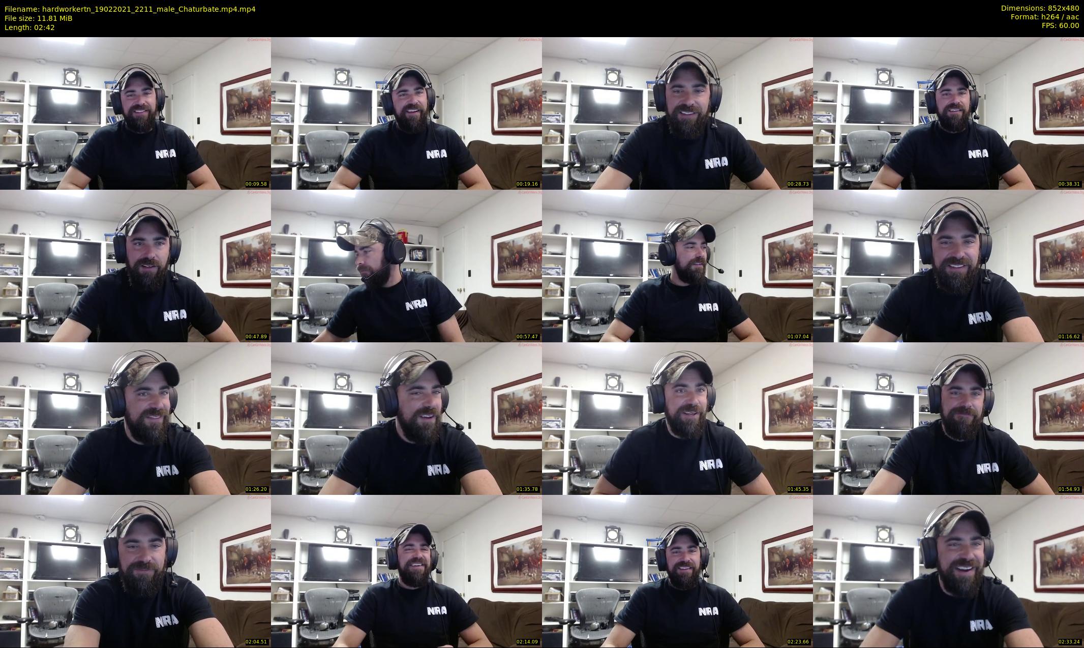 hardworkertn — 3 minute Chaturbate male cam show recording, 480p, Feb 19, 2021