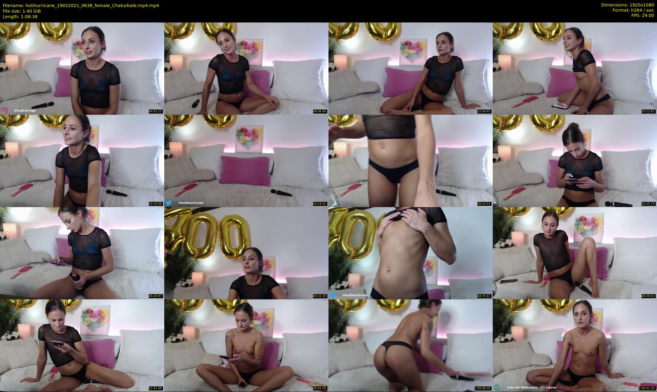 holihurricane — 69 minute Chaturbate female cam show recording, 1080p, Feb 19, 2021