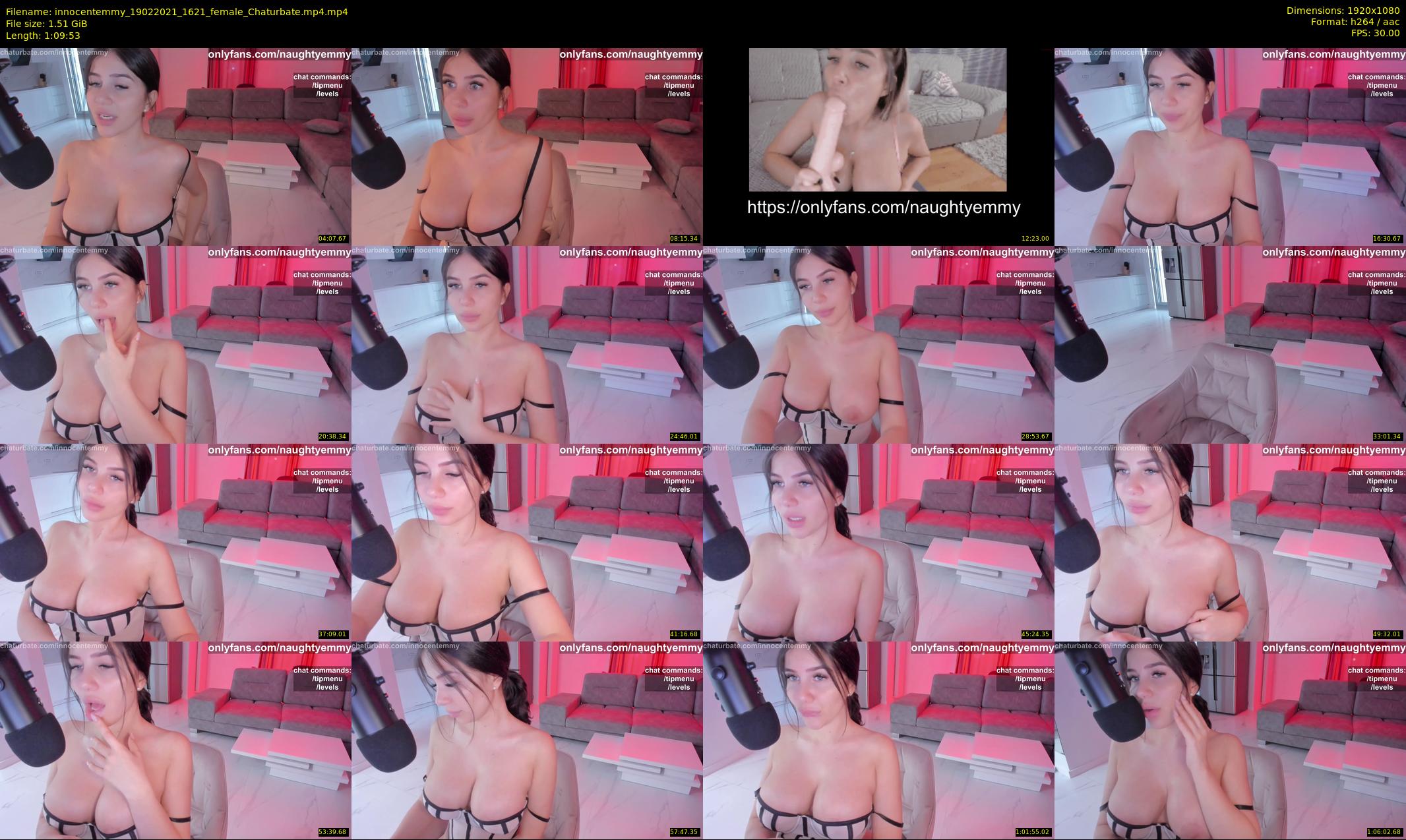 innocentemmy — 70 minute Chaturbate female cam show recording, 1080p, Feb 19, 2021