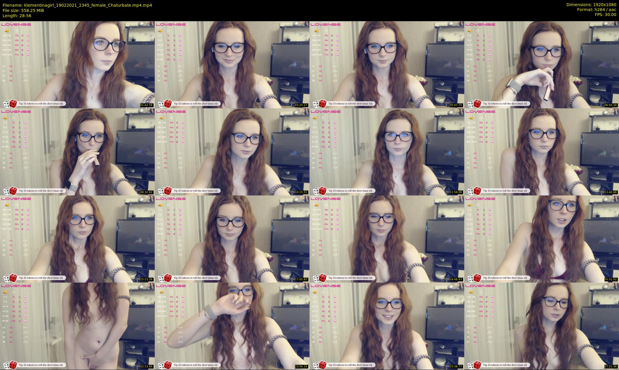 klementinagirl — 29 minute Chaturbate female cam show recording, 1080p, Feb 19, 2021