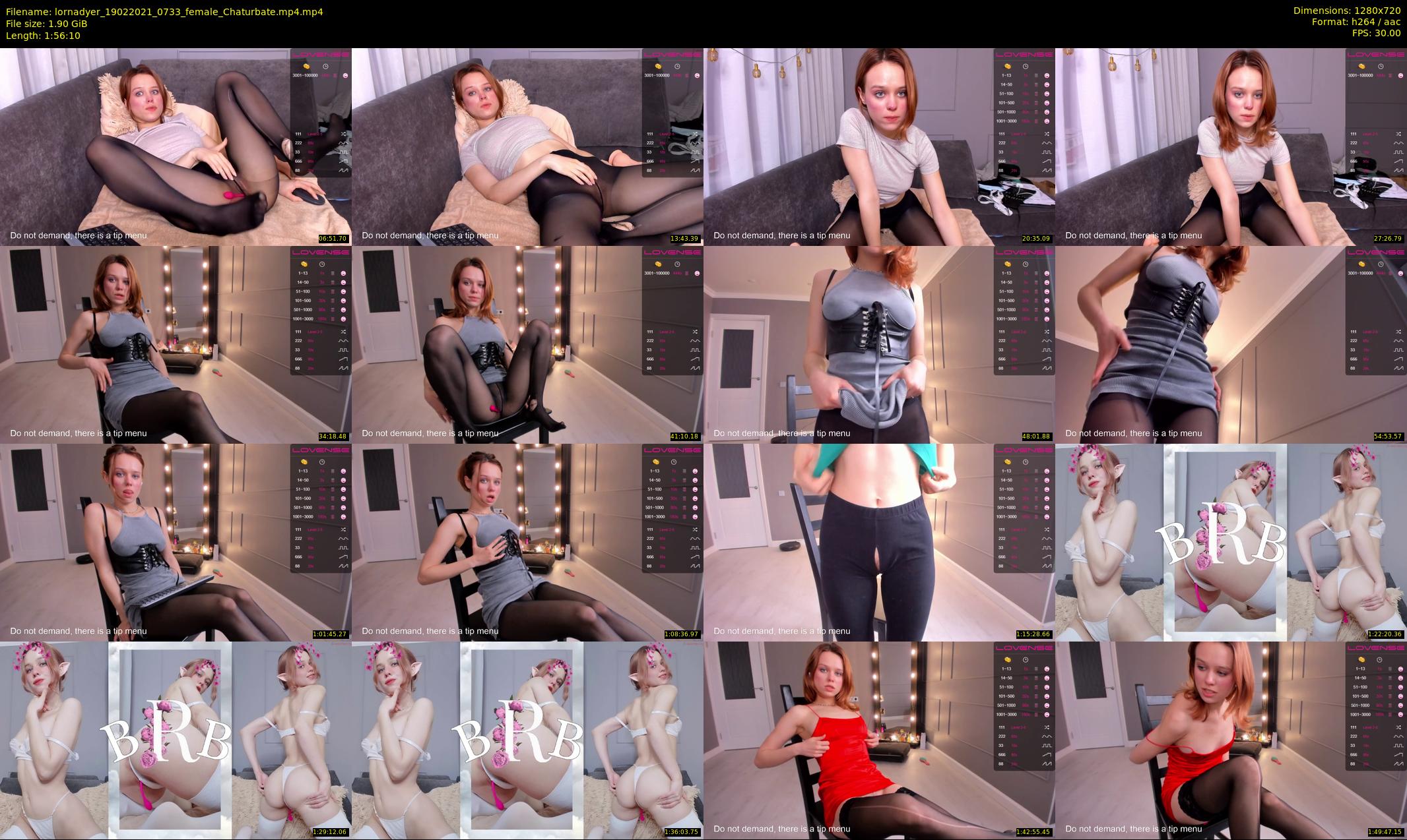 lornadyer — 117 minute Chaturbate female cam show recording, 720p, Feb 19, 2021
