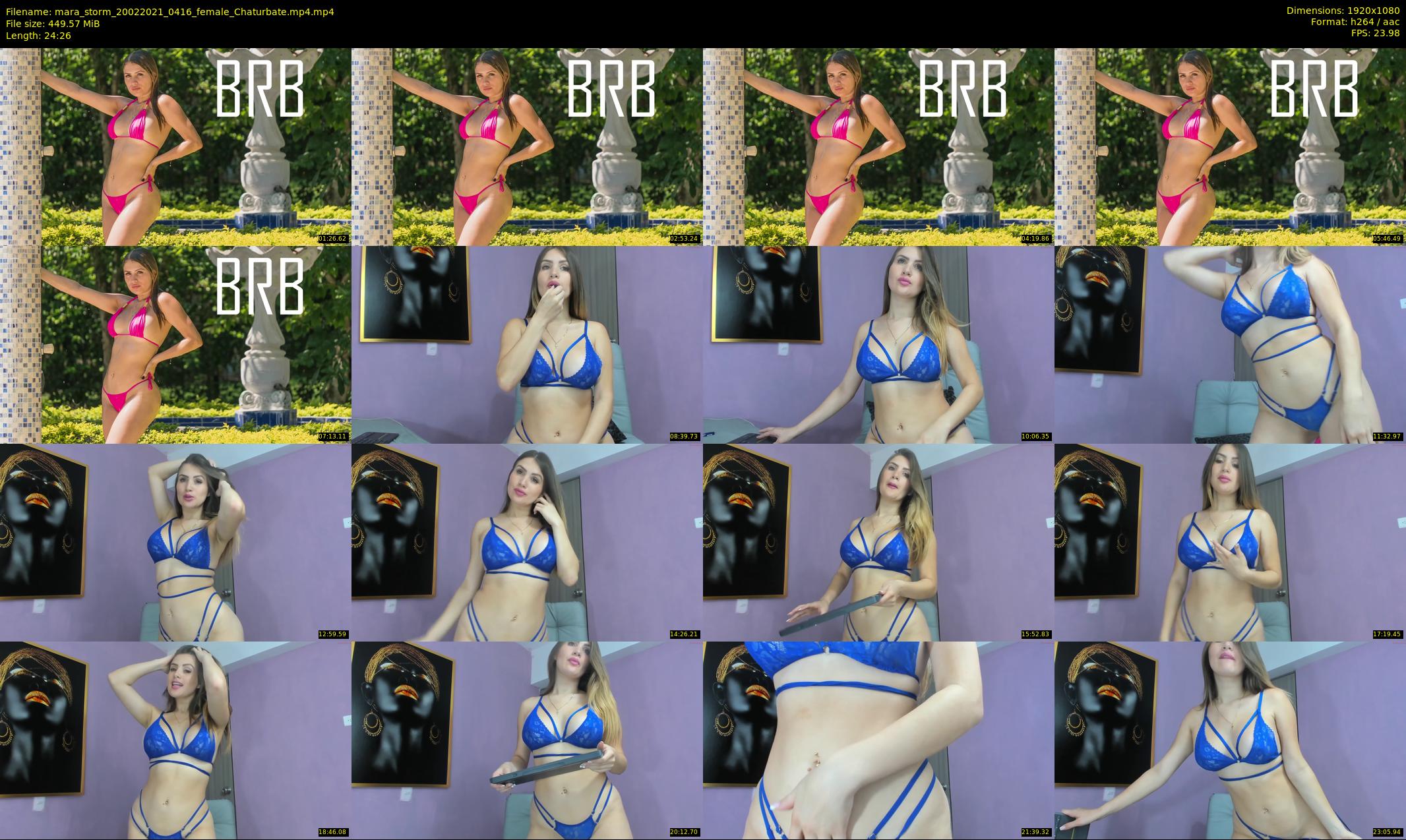 mara_storm — 25 minute Chaturbate female cam show recording, 1080p, Feb 20, 2021