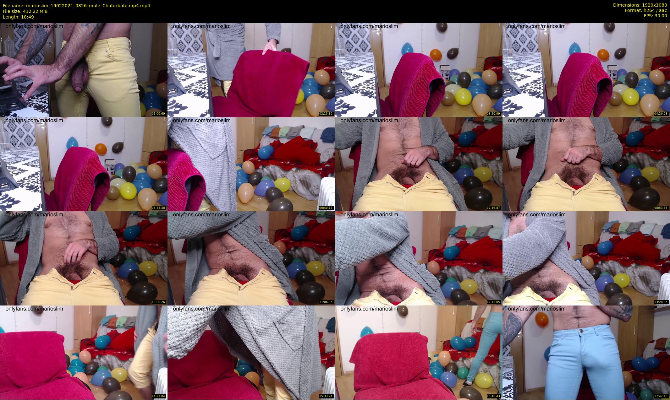 marioslim — 19 minute Chaturbate male cam show recording, 1080p, Feb 19, 2021