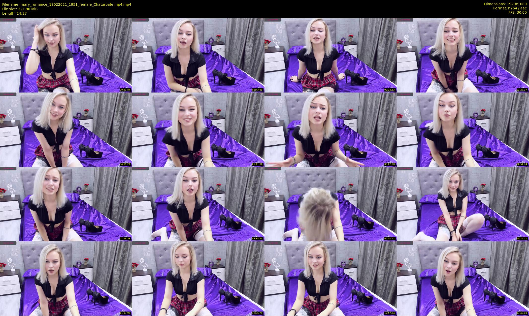 mary_romance — 15 minute Chaturbate female cam show recording, 1080p, Feb 19, 2021