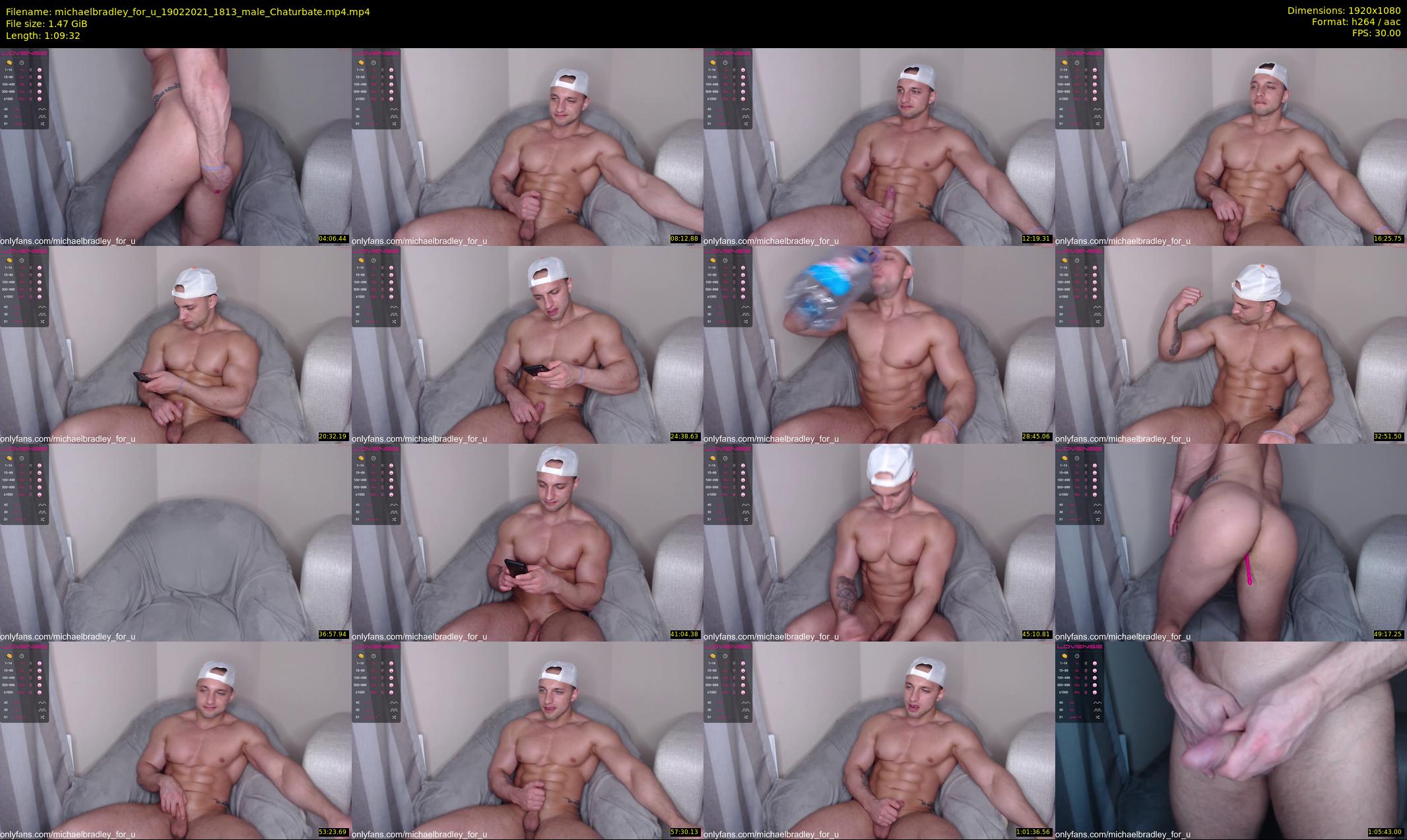 michaelbradley_for_u — 70 minute Chaturbate male cam show recording, 1080p, Feb 19, 2021