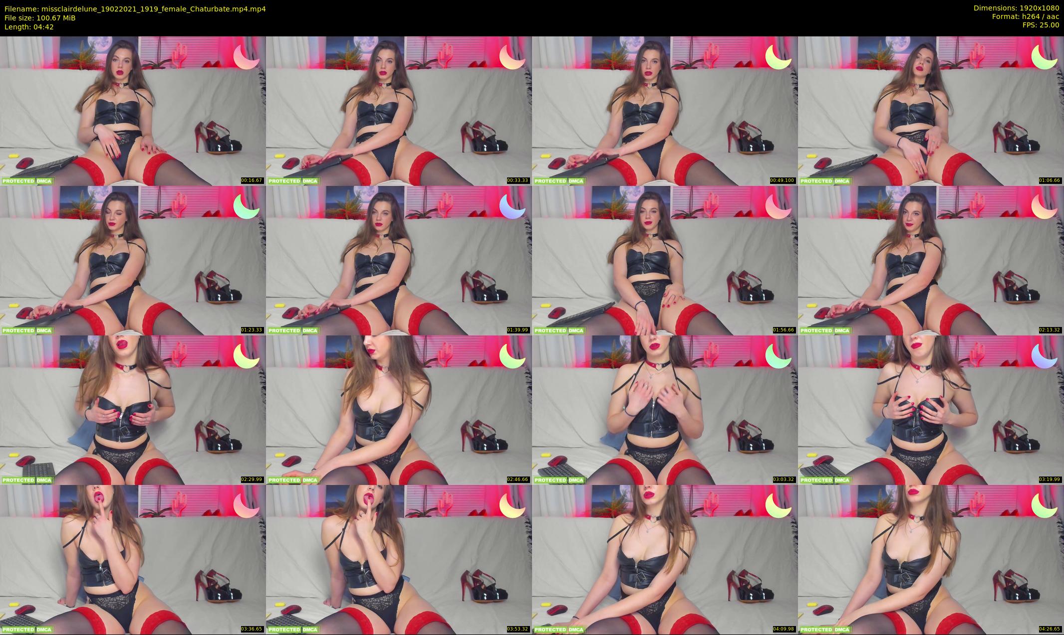 missclairdelune — 5 minute Chaturbate female cam show recording, 1080p, Feb 19, 2021