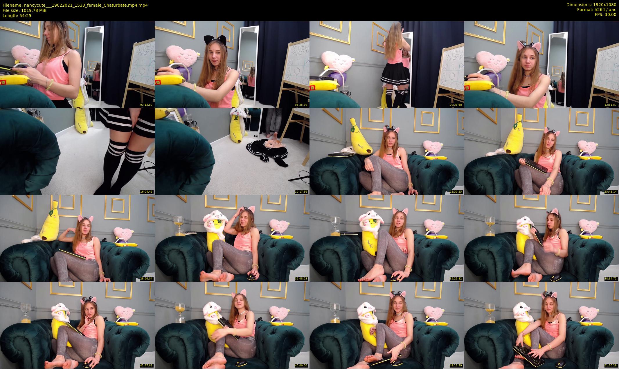 nancycute__ — 55 minute Chaturbate female cam show recording, 1080p, Feb 19, 2021