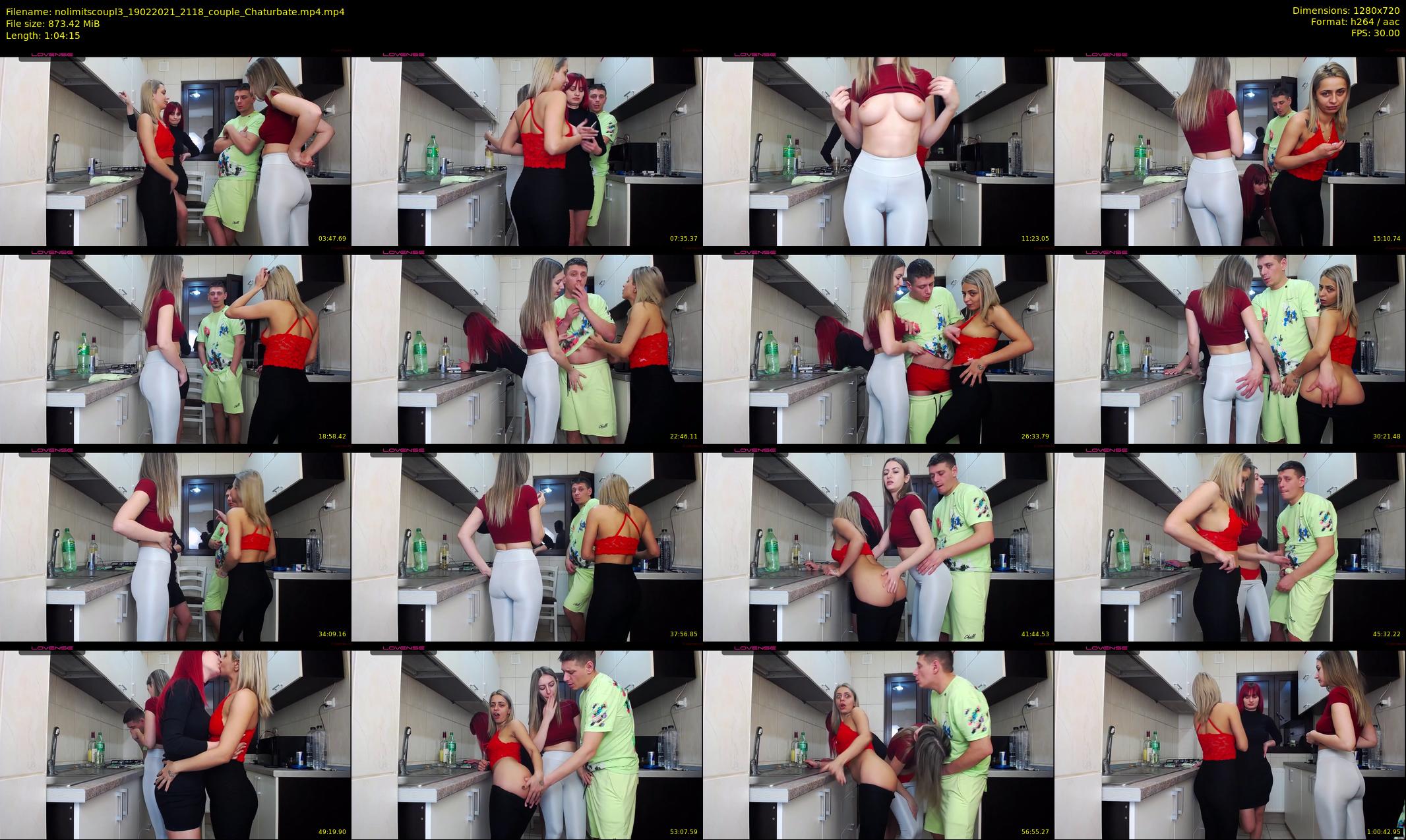 nolimitscoupl3 — 65 minute Chaturbate couple cam show recording, 720p, Feb 19, 2021