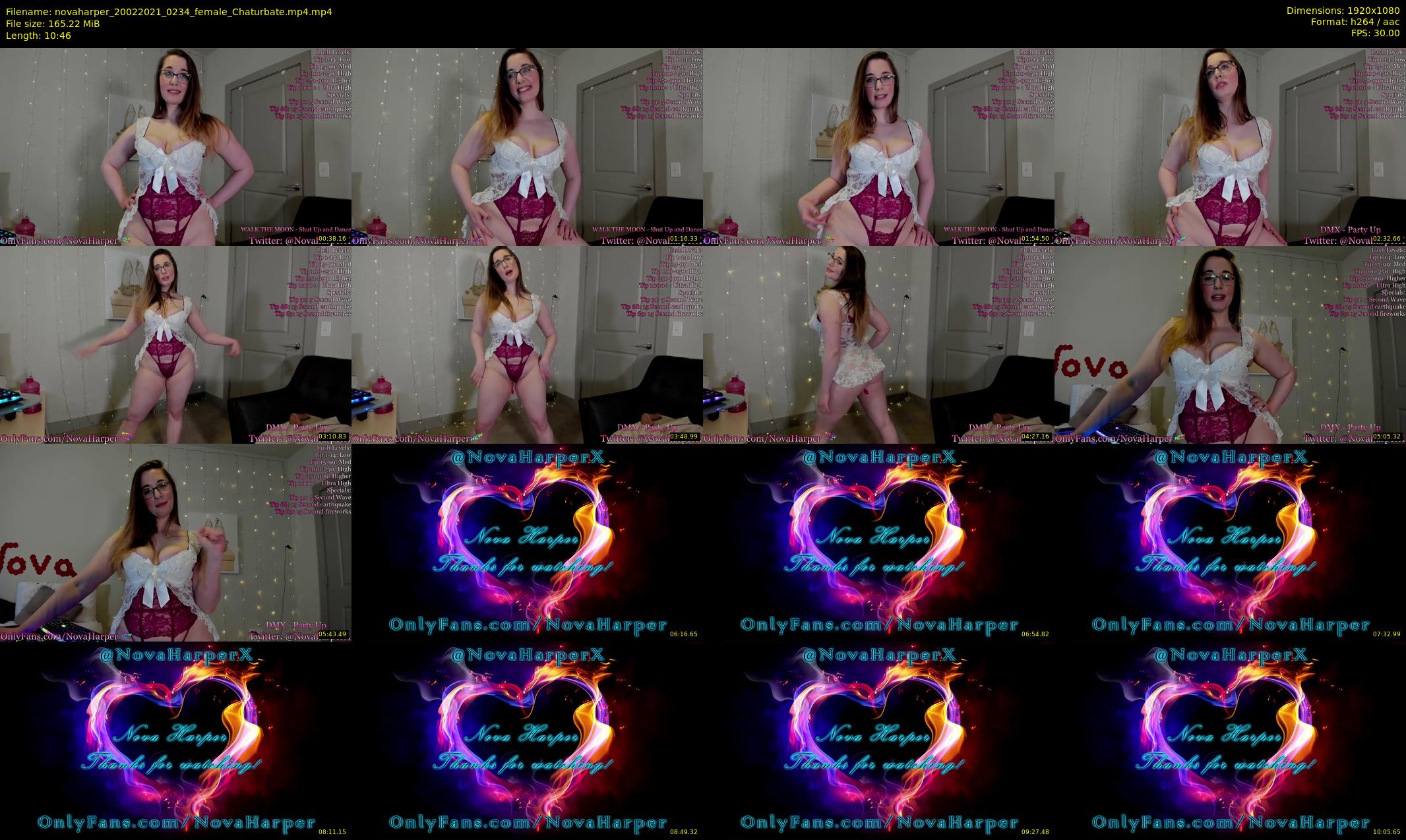novaharper — 11 minute Chaturbate female cam show recording, 1080p, Feb 20, 2021