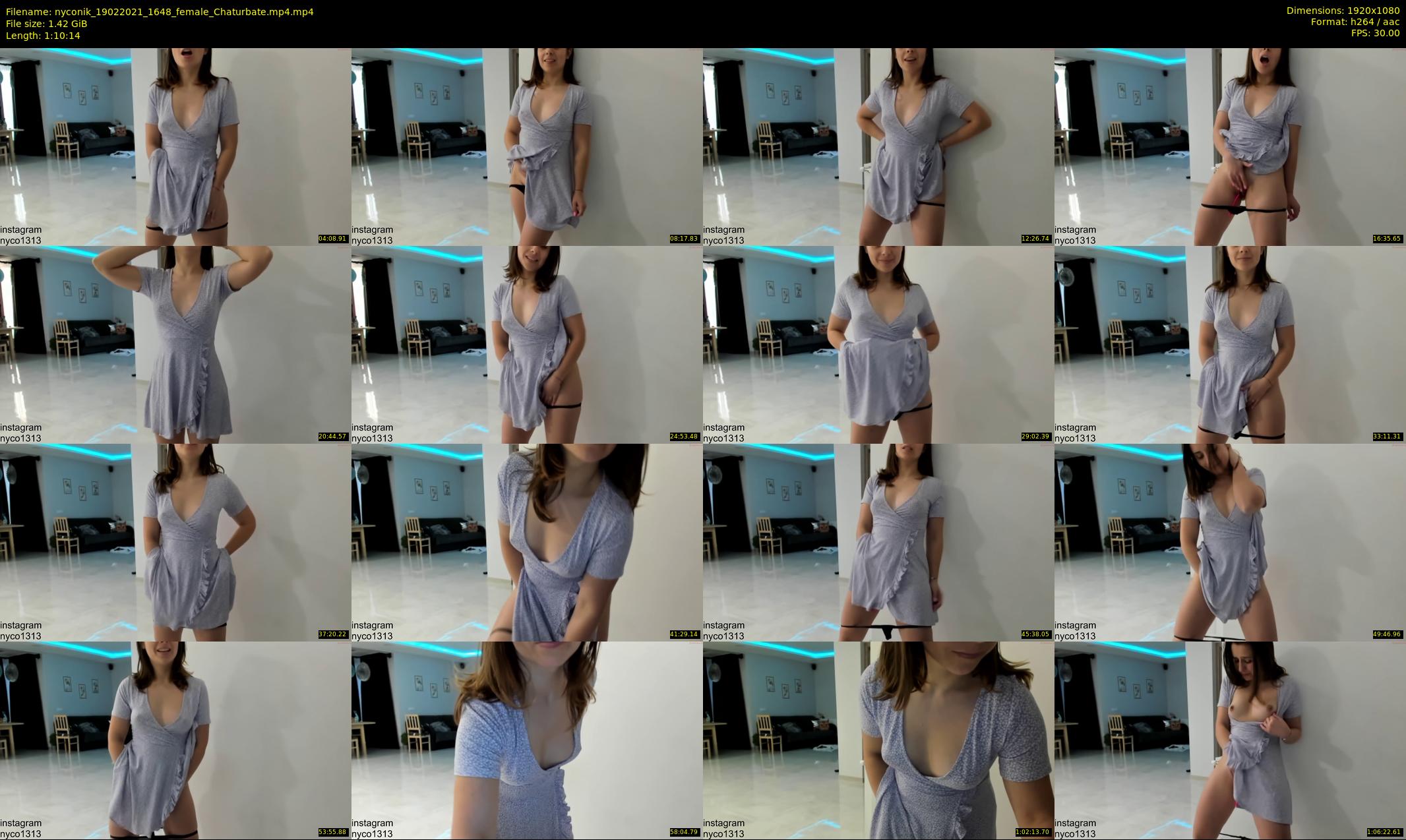 nyconik — 71 minute Chaturbate female cam show recording, 1080p, Feb 19, 2021