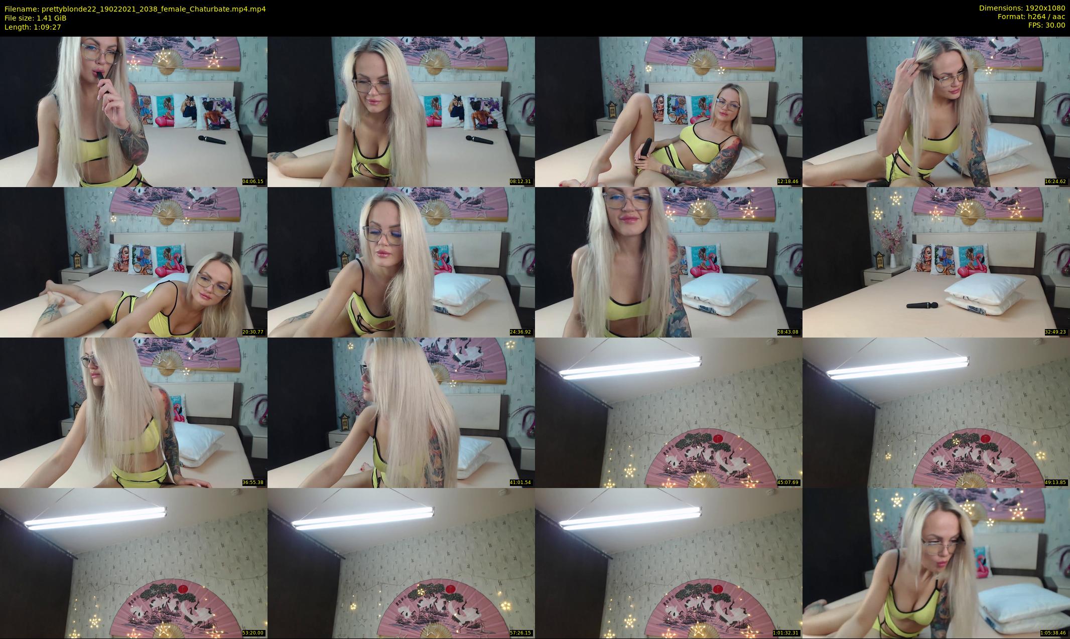 prettyblonde22 — 70 minute Chaturbate female cam show recording, 1080p, Feb 19, 2021