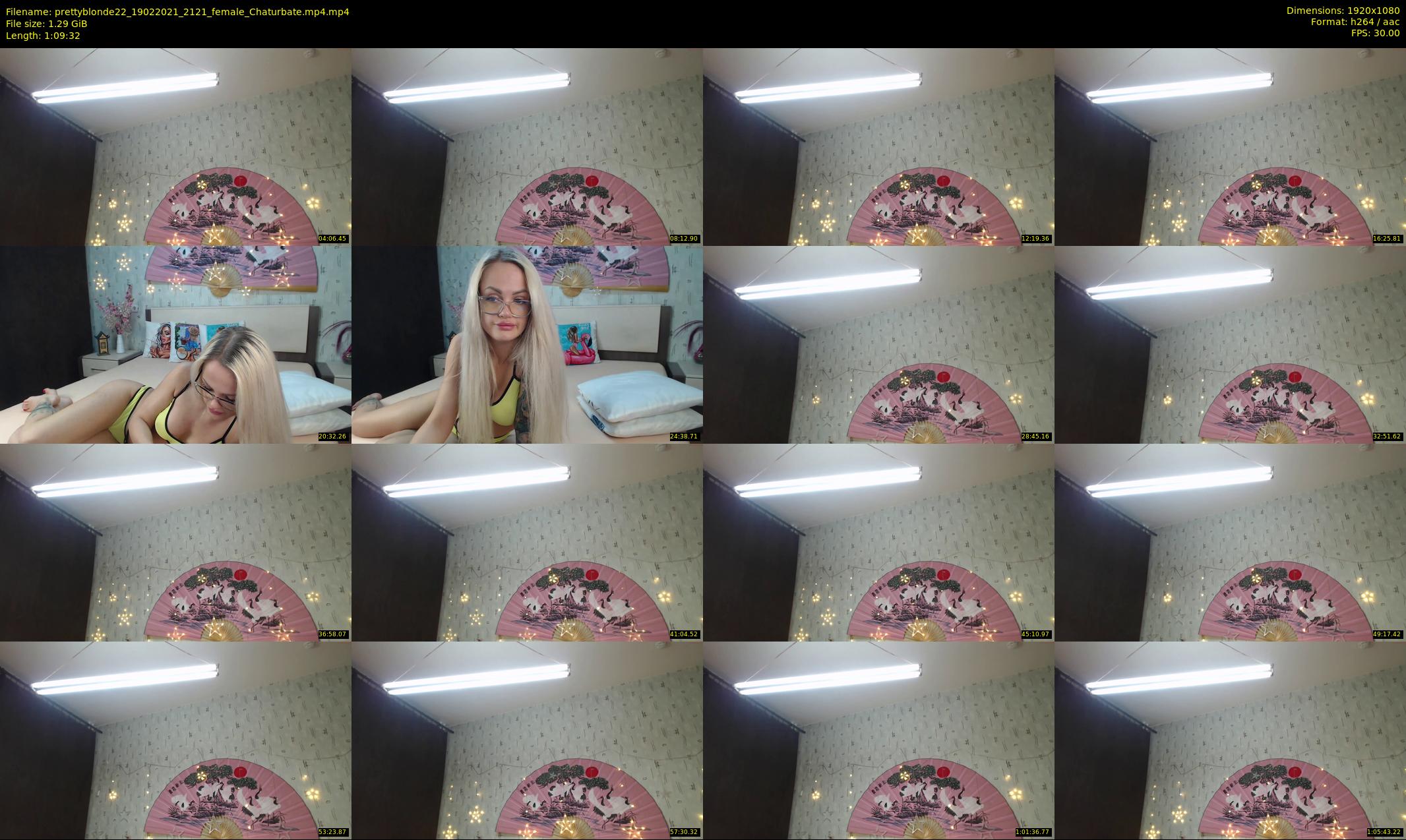 prettyblonde22 — 70 minute Chaturbate female cam show recording, 1080p, Feb 19, 2021
