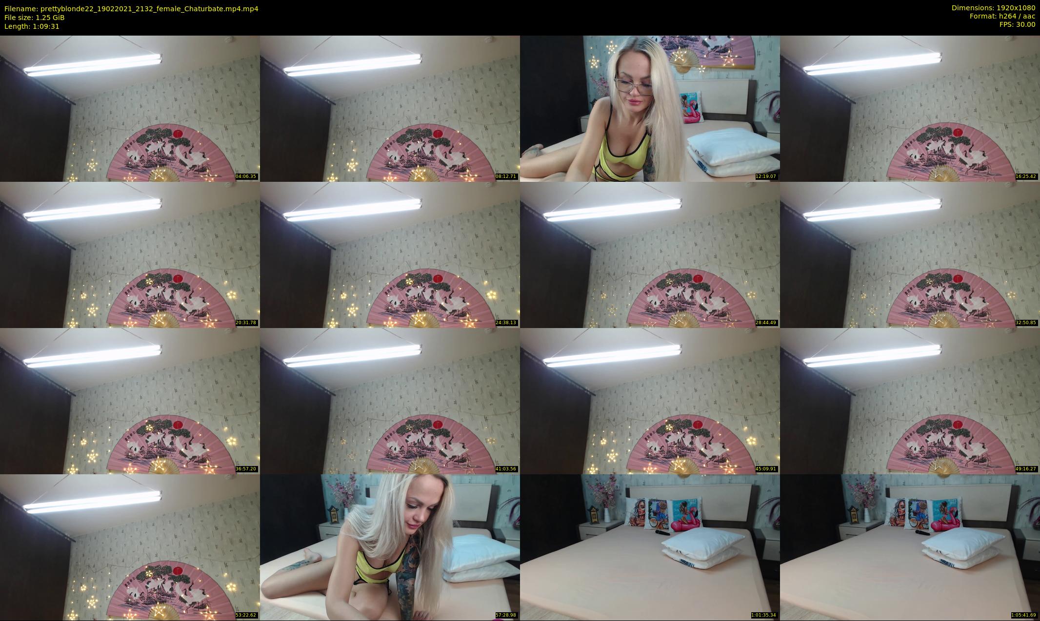 prettyblonde22 — 70 minute Chaturbate female cam show recording, 1080p, Feb 19, 2021