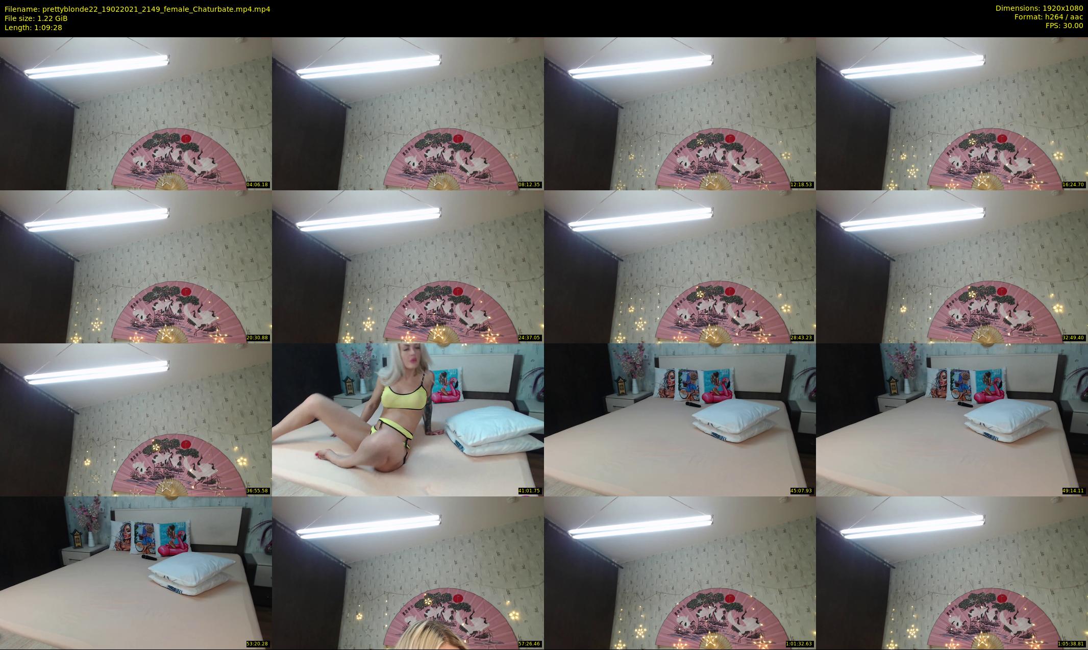 prettyblonde22 — 70 minute Chaturbate female cam show recording, 1080p, Feb 19, 2021