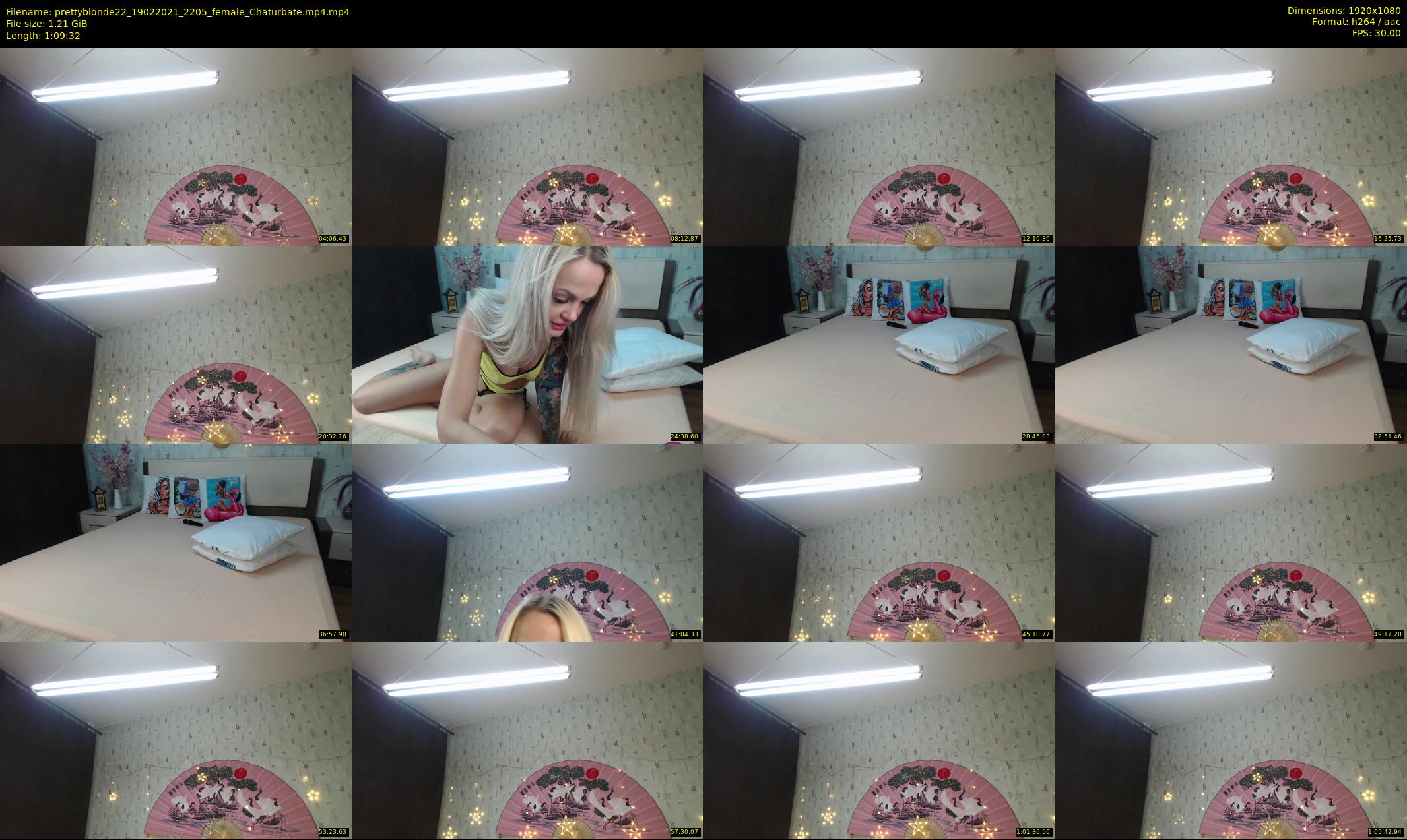 prettyblonde22 — 70 minute Chaturbate female cam show recording, 1080p, Feb 19, 2021