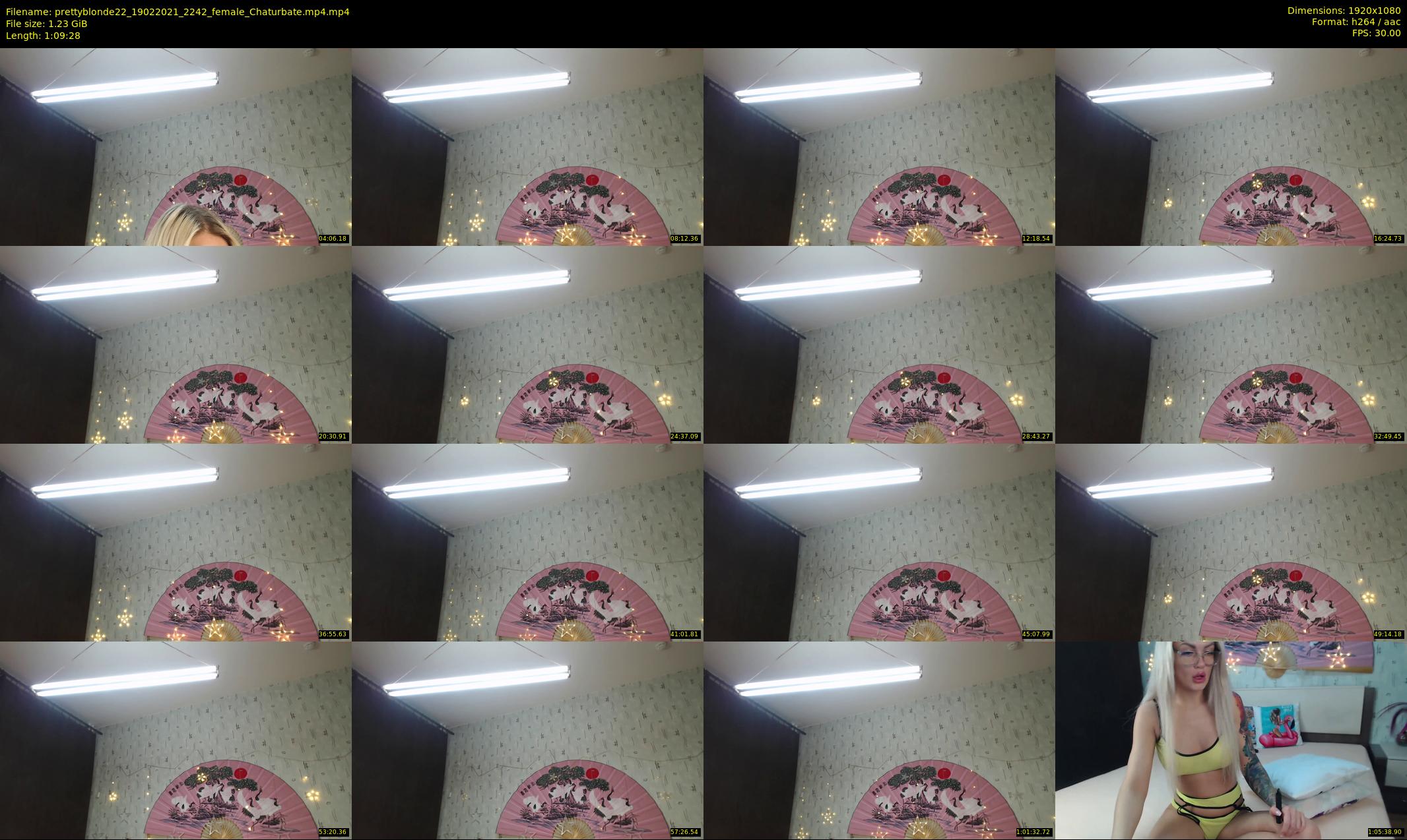 prettyblonde22 — 70 minute Chaturbate female cam show recording, 1080p, Feb 19, 2021