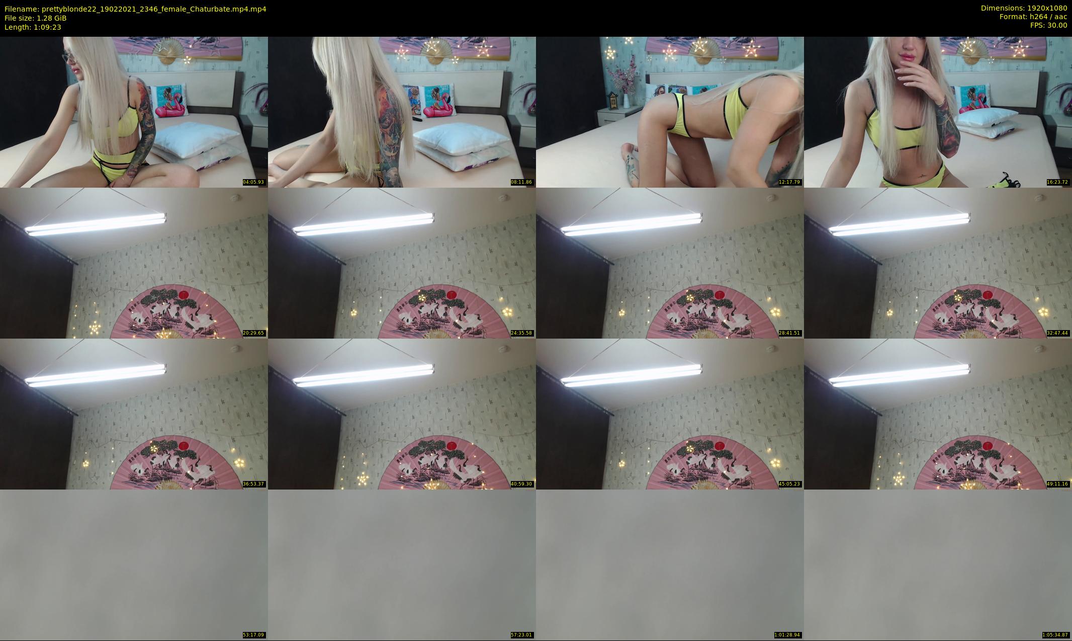 prettyblonde22 — 70 minute Chaturbate female cam show recording, 1080p, Feb 19, 2021
