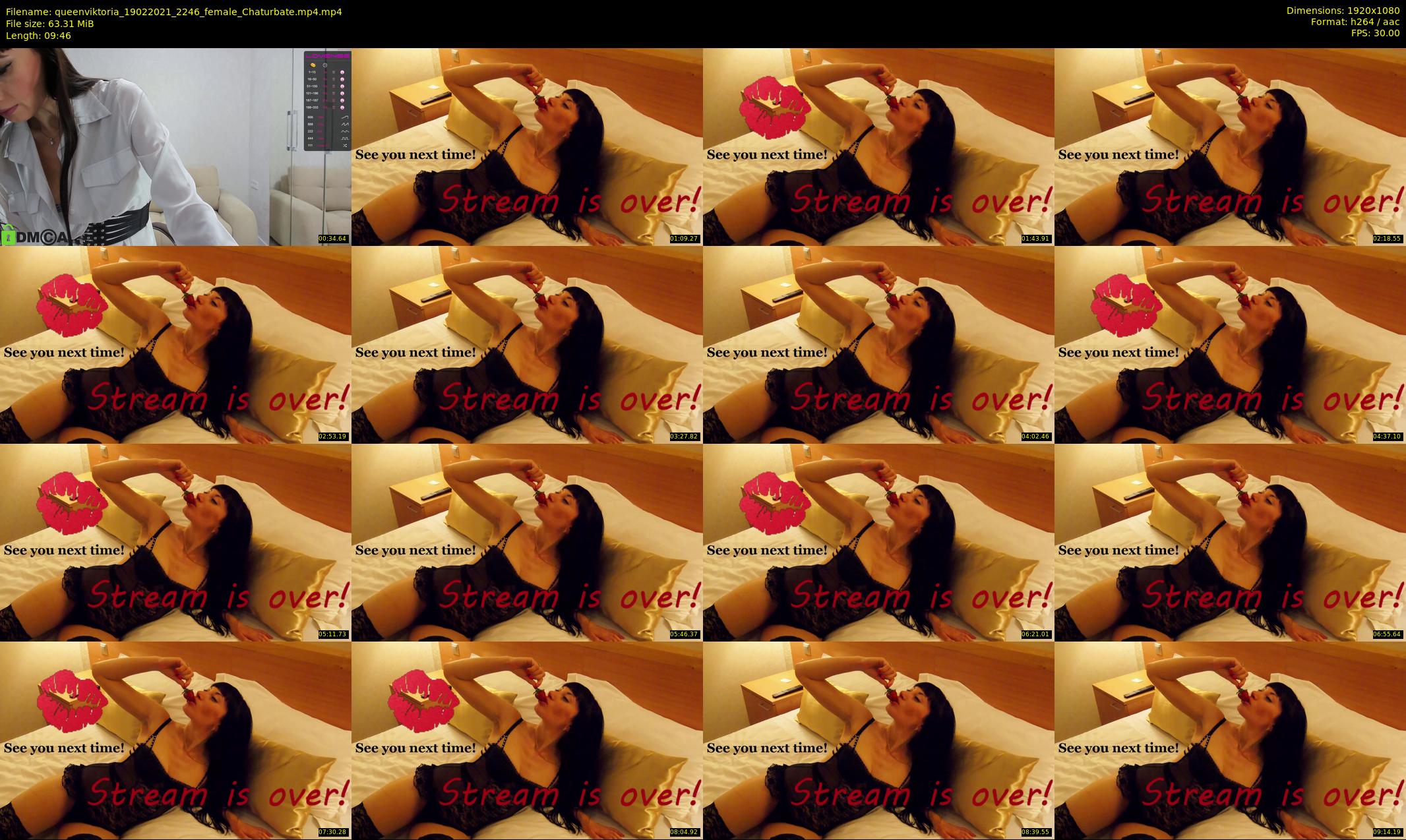 queenviktoria — 10 minute Chaturbate female cam show recording, 1080p, Feb 19, 2021