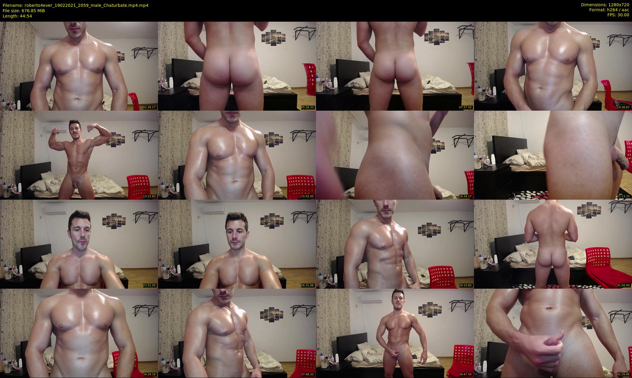 roberto4ever — 45 minute Chaturbate male cam show recording, 720p, Feb 19, 2021