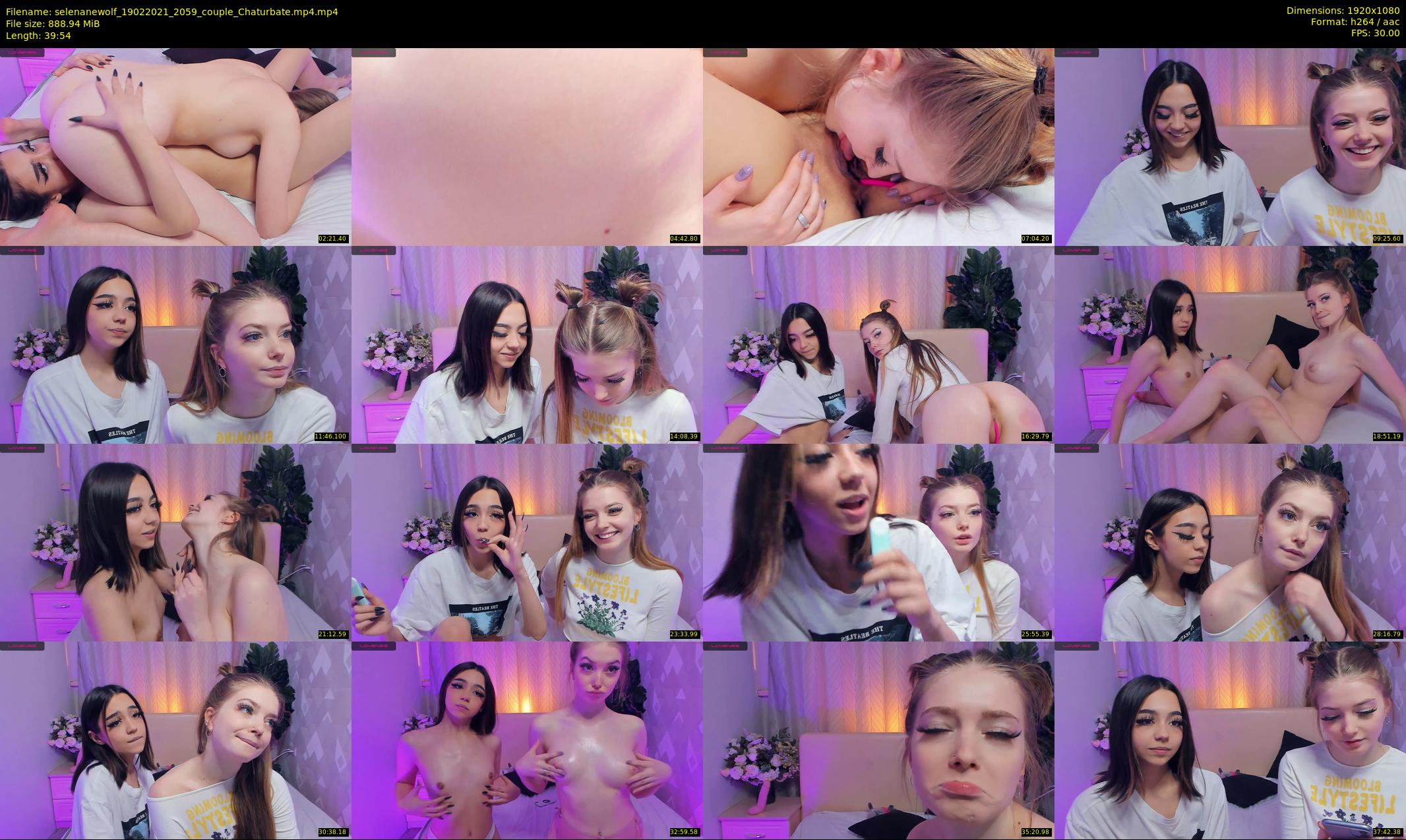 selenanewolf — 40 minute Chaturbate couple cam show recording, 1080p, Feb 19, 2021