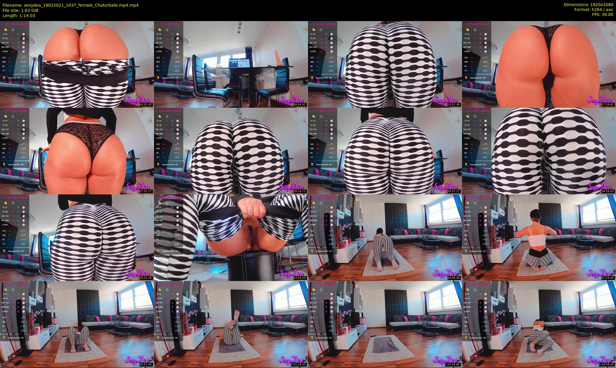 sexydea — 75 minute Chaturbate female cam show recording, 1080p, Feb 19, 2021