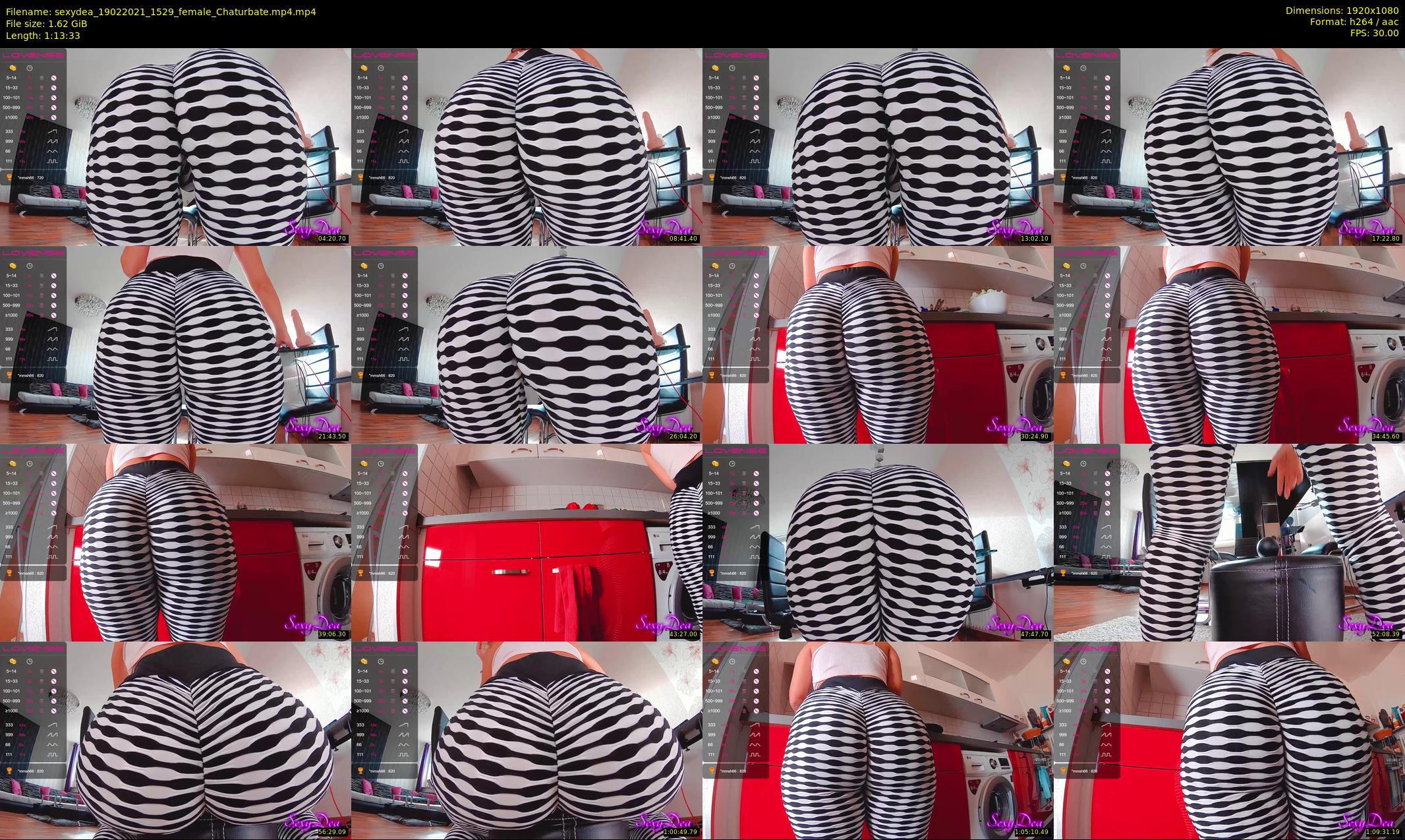 sexydea — 74 minute Chaturbate female cam show recording, 1080p, Feb 19, 2021