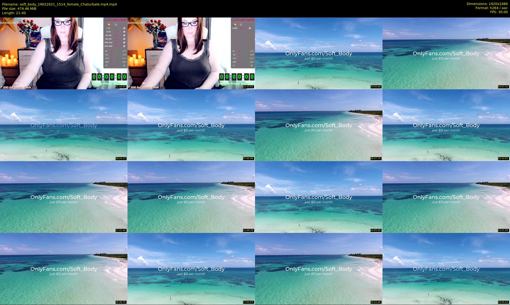 soft_body — 22 minute Chaturbate female cam show recording, 1080p, Feb 19, 2021