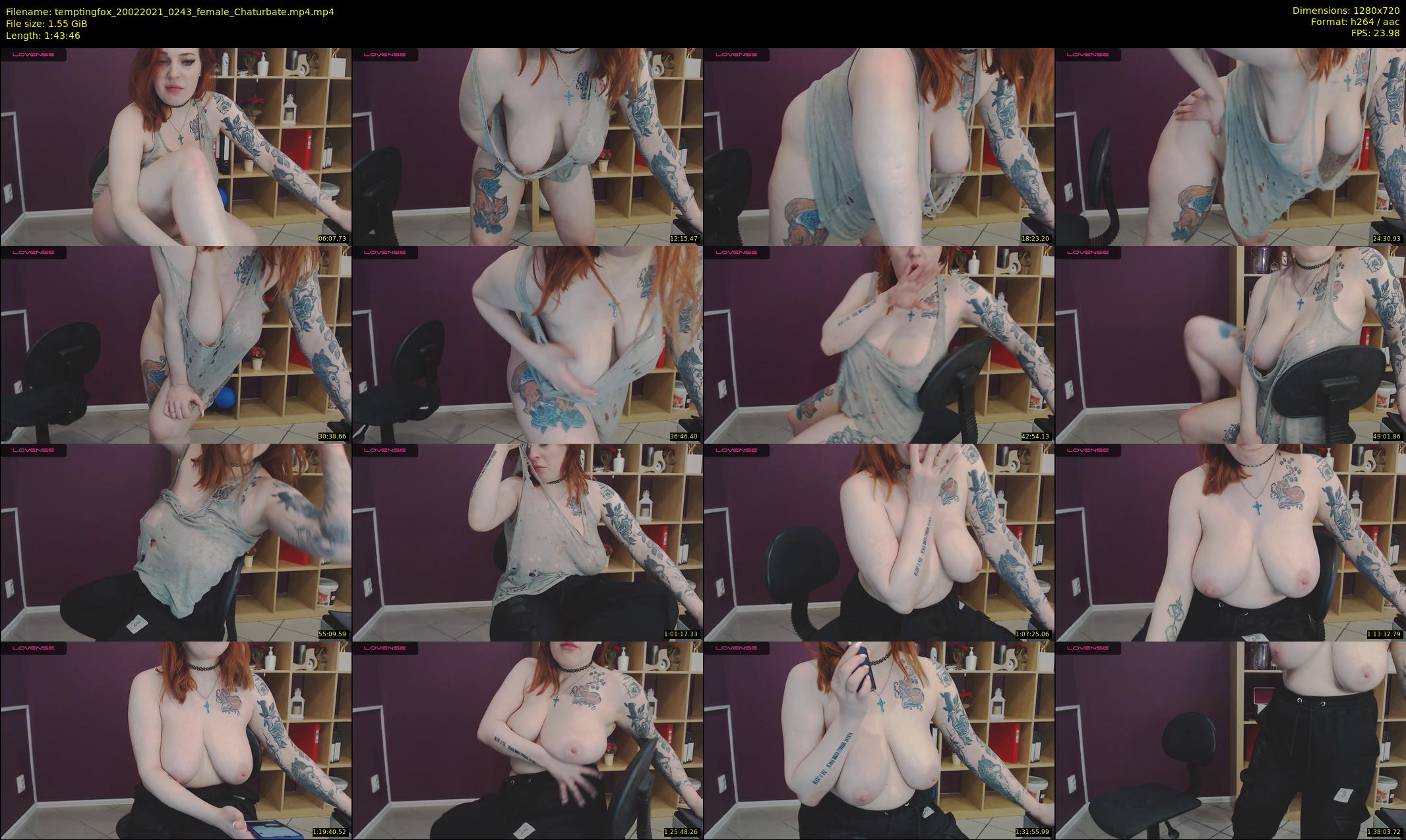 temptingfox — 104 minute Chaturbate female cam show recording, 720p, Feb 20, 2021