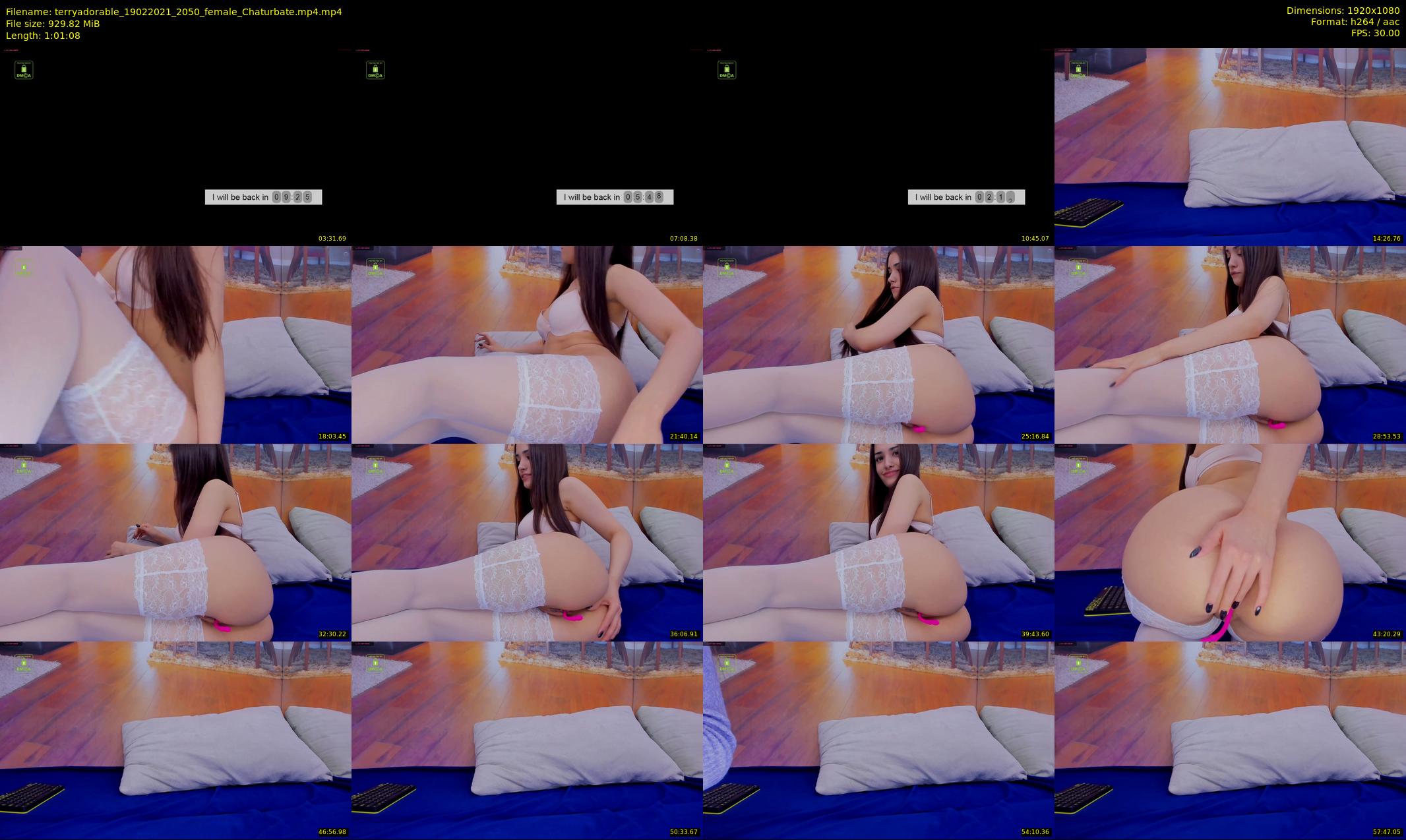 terryadorable — 62 minute Chaturbate female cam show recording, 1080p, Feb 19, 2021