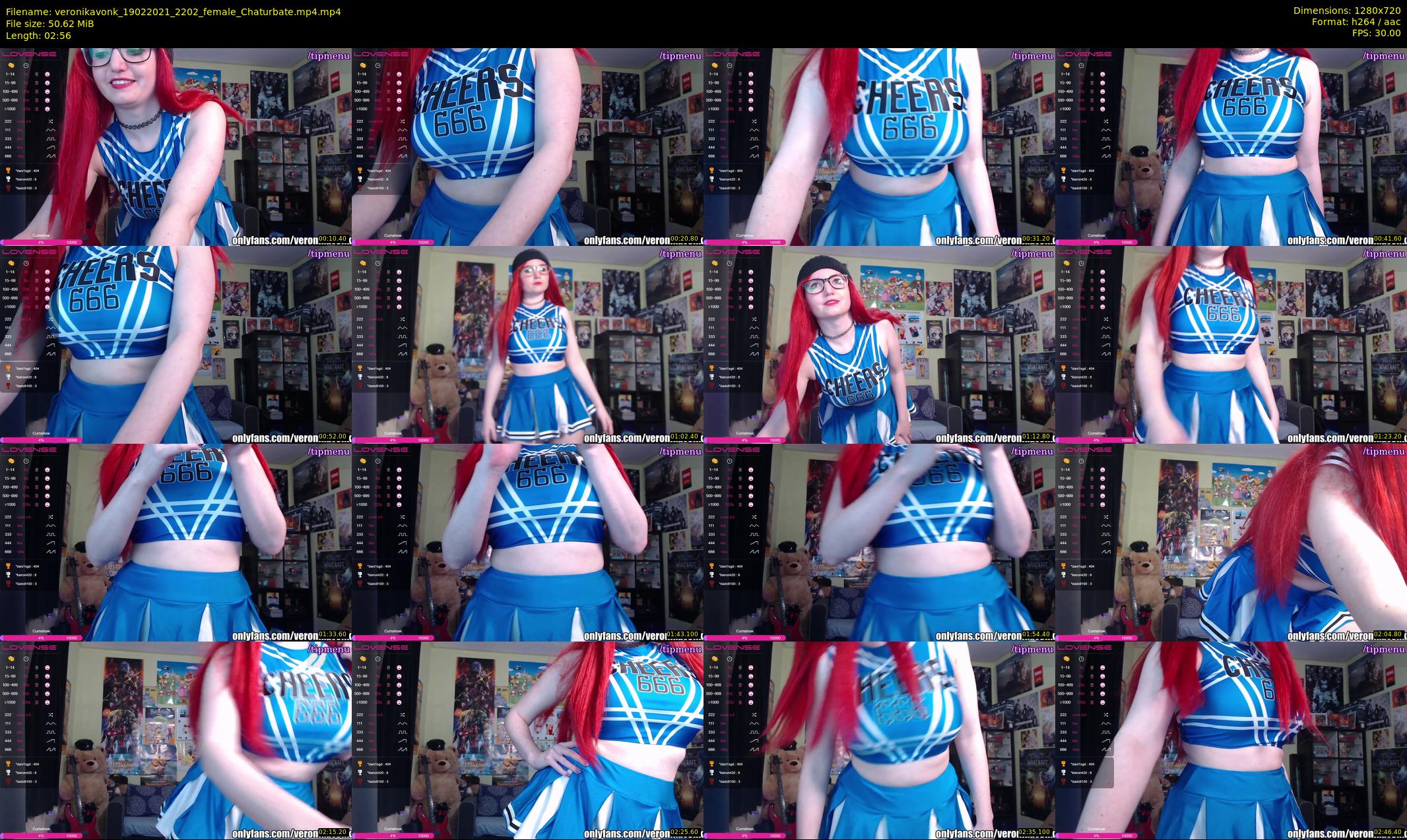 veronikavonk — 3 minute Chaturbate female cam show recording, 720p, Feb 19, 2021
