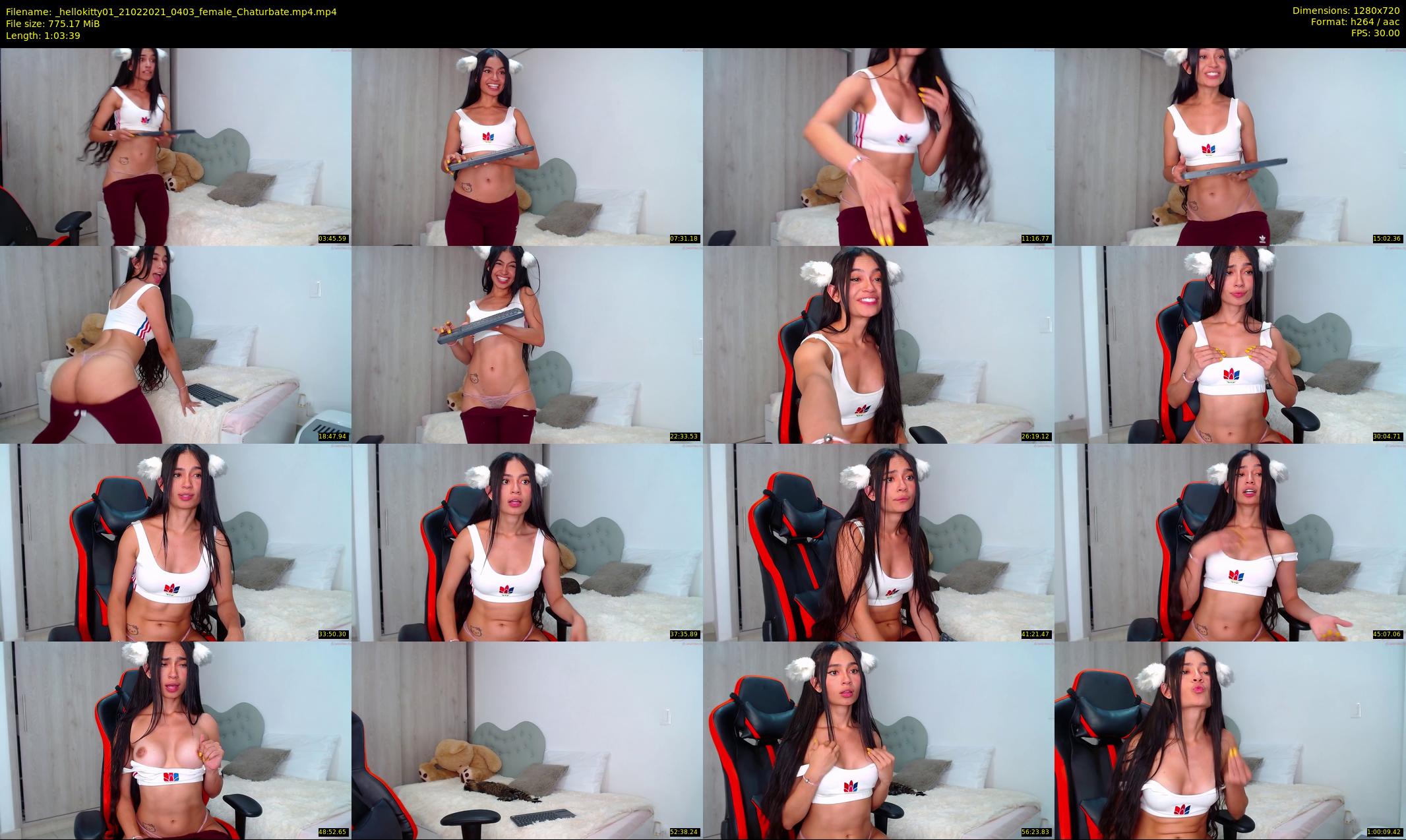 _hellokitty01 — 64 minute Chaturbate female cam show recording, 720p, Feb 21, 2021