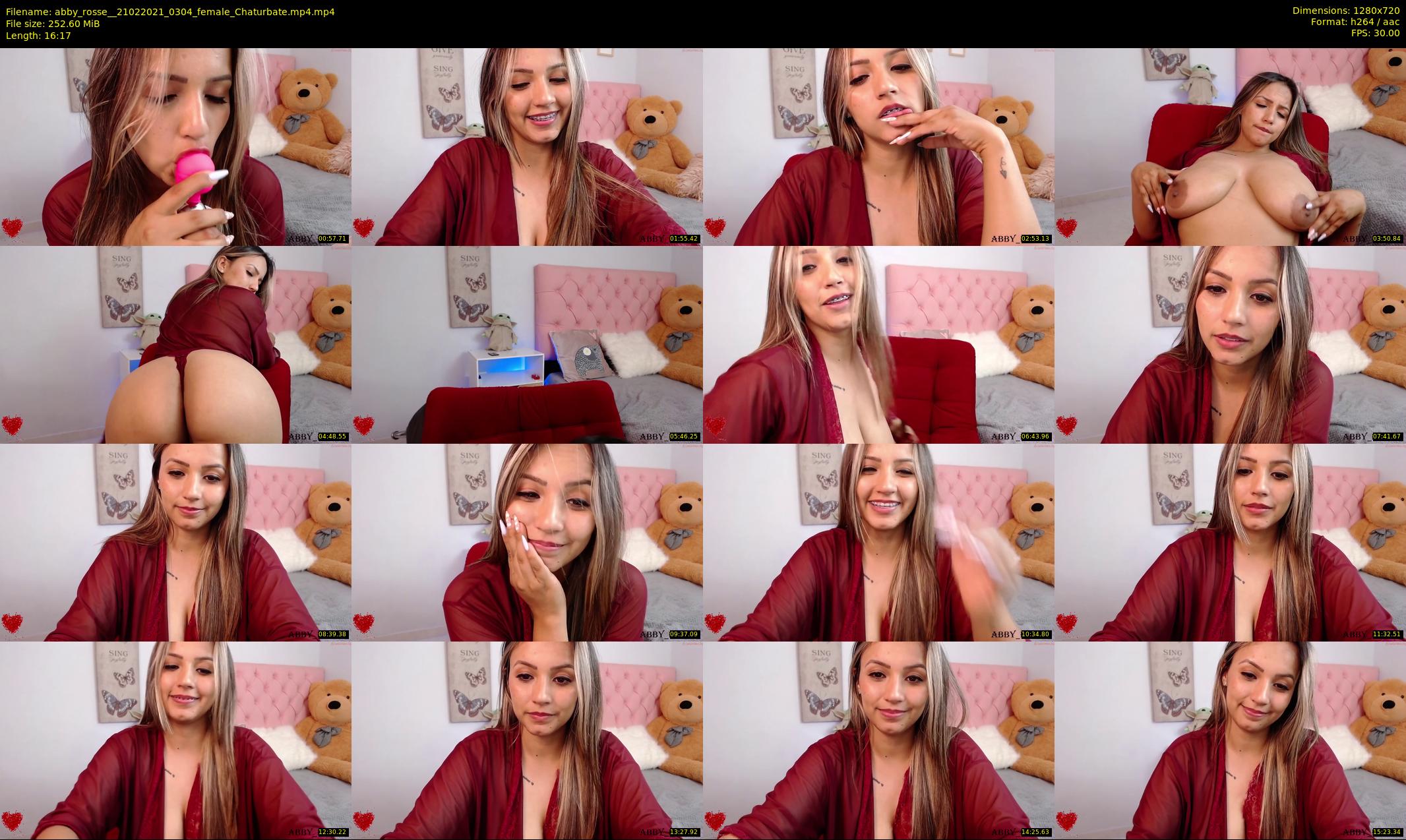 abby_rosse_ — 17 minute Chaturbate female cam show recording, 720p, Feb 21, 2021