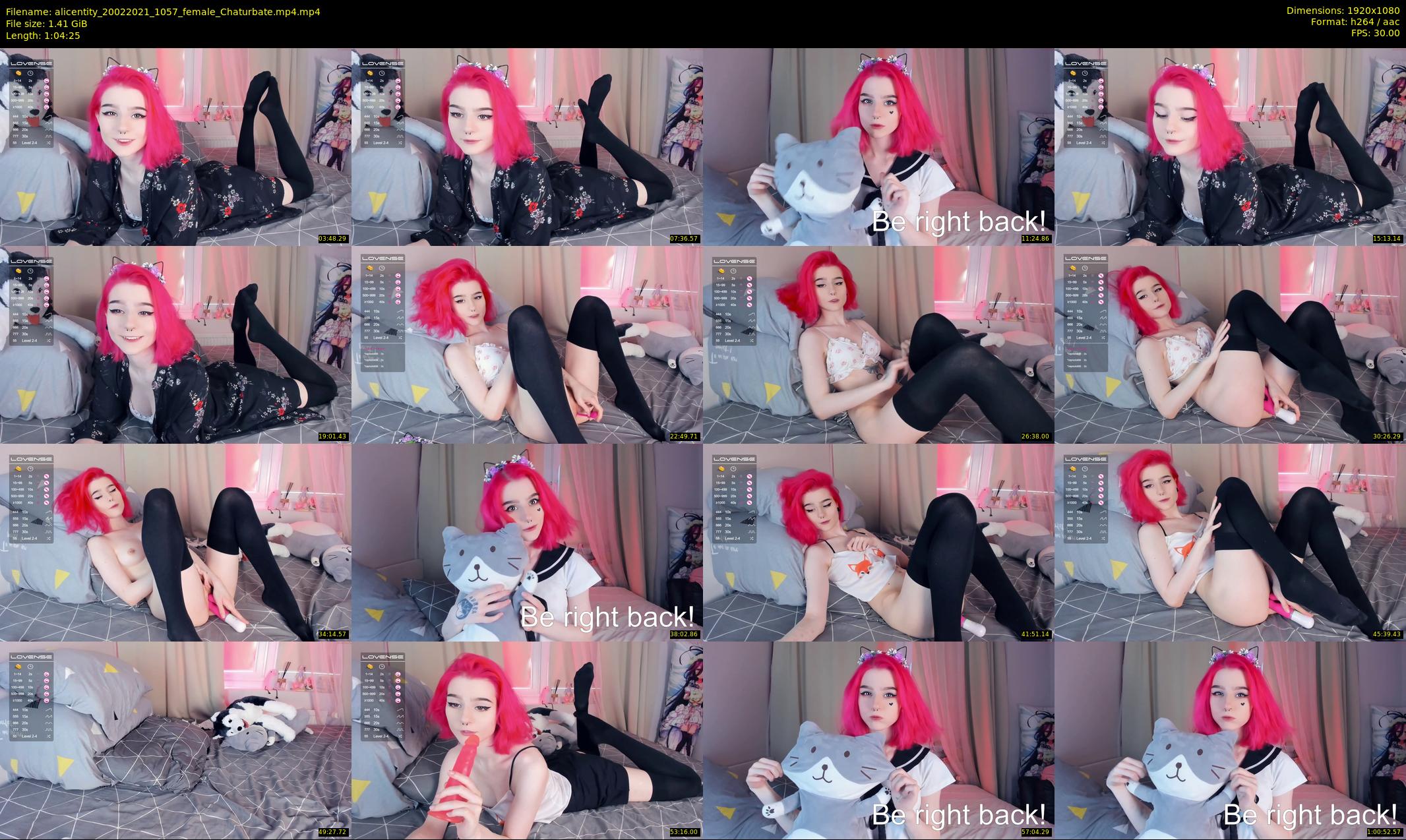 alicentity — 65 minute Chaturbate female cam show recording, 1080p, Feb 20, 2021