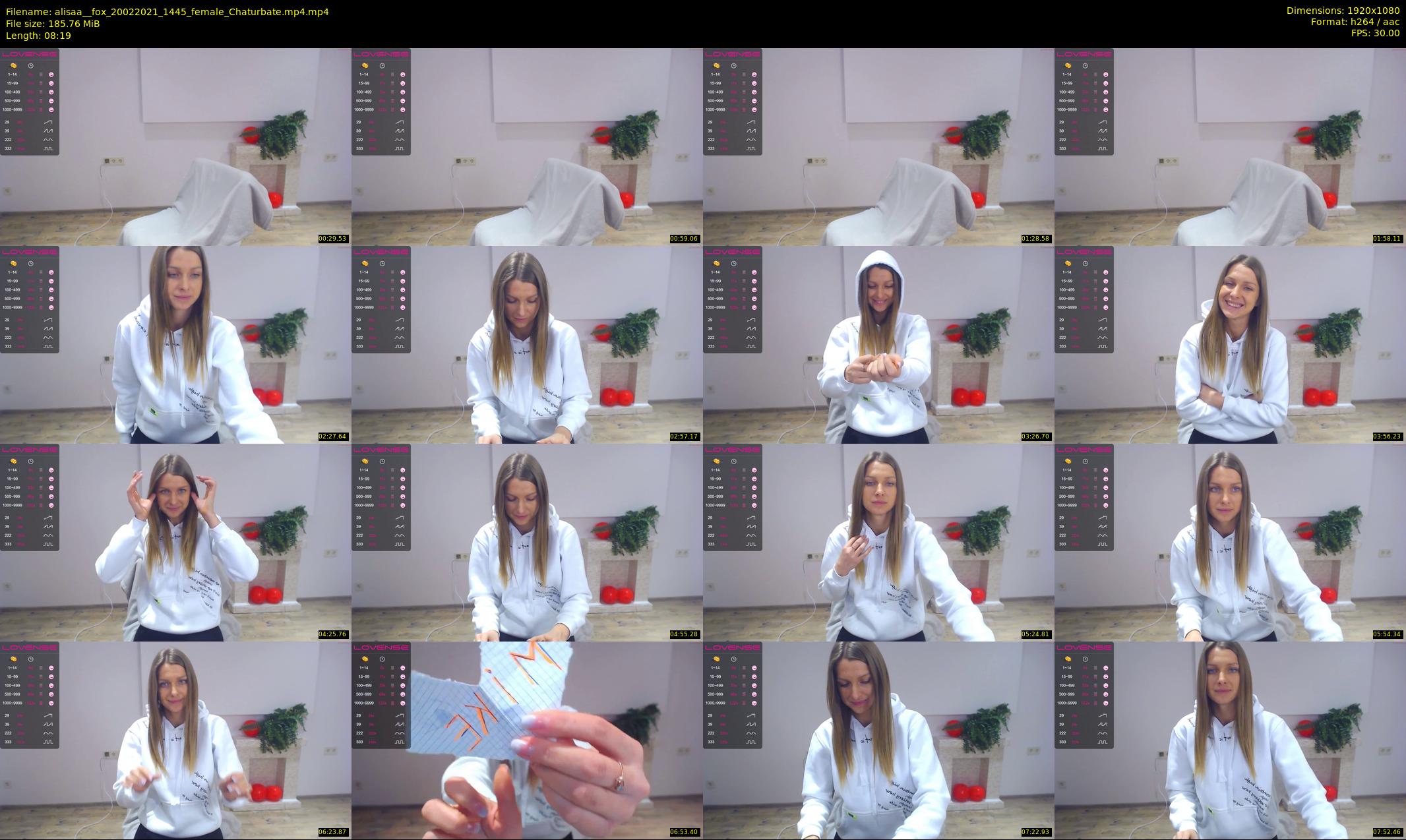 alisaa__fox — 9 minute Chaturbate female cam show recording, 1080p, Feb 20, 2021